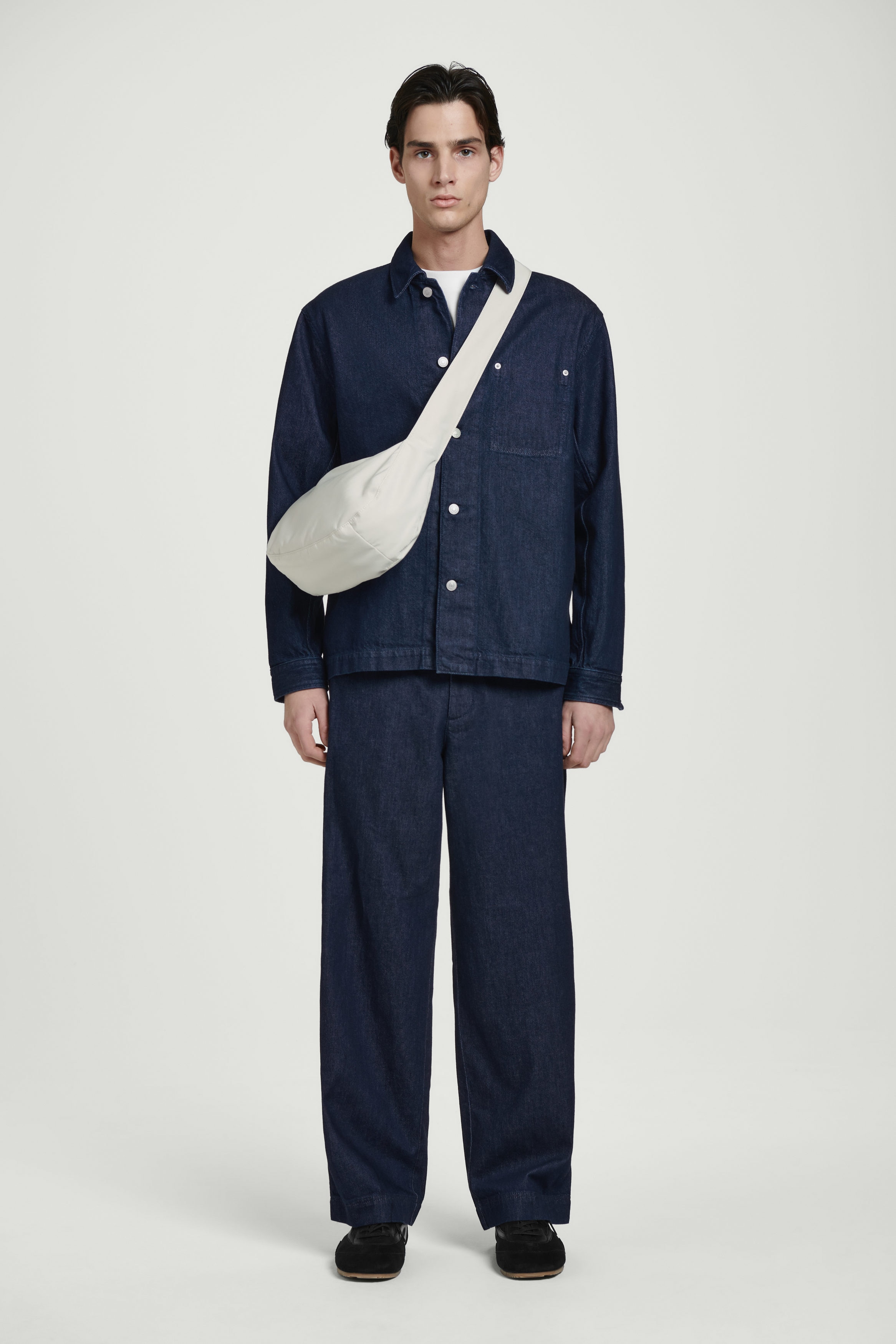 CROSSBODY SADDLE BAG - NYLON - STONE | COS
