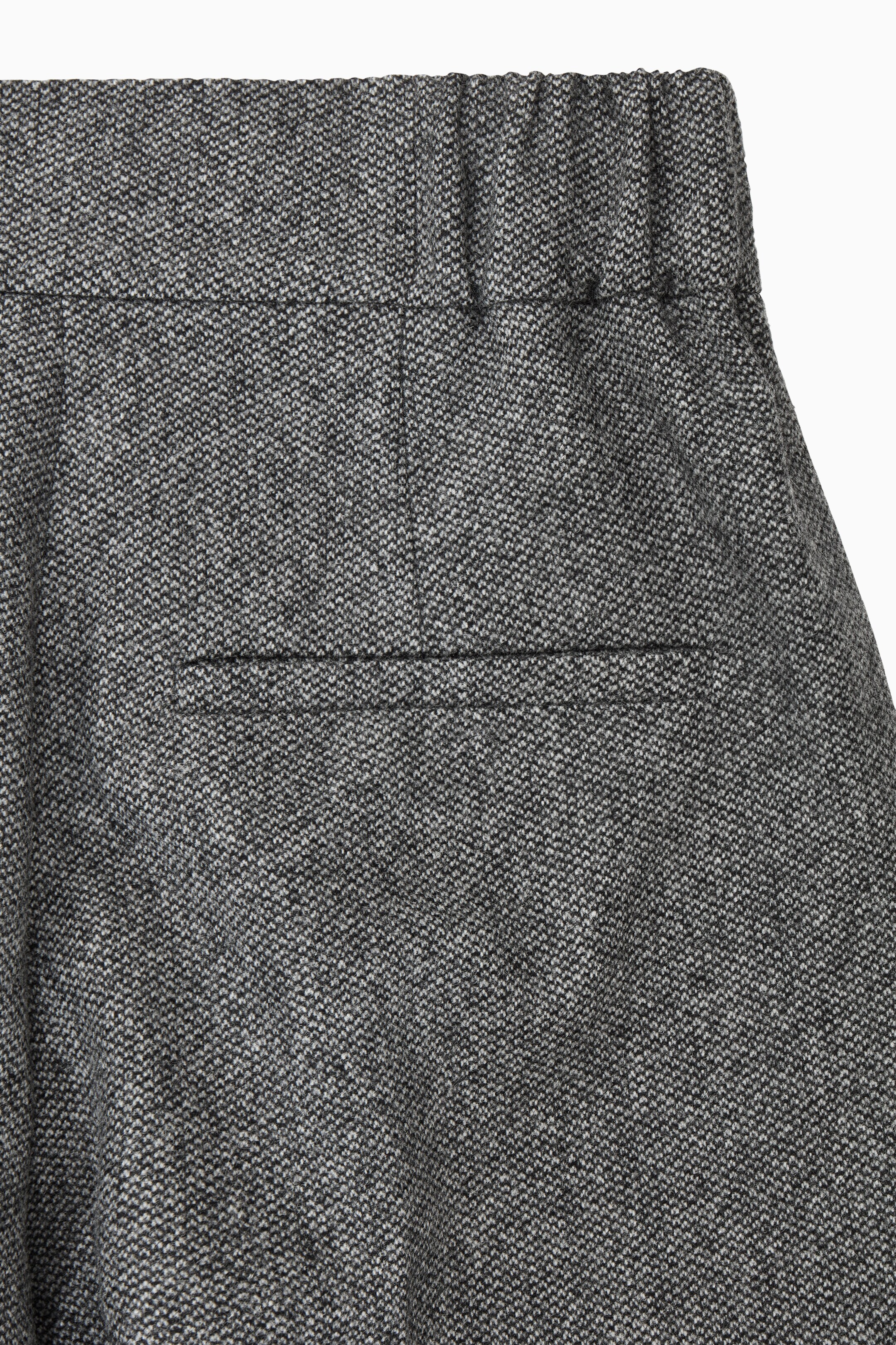 Ingrandisci l'immagine: REGULAR WOOL-FLANNEL WIDE-LEG CULOTTES - WHITE / BLACK - DONNA | H&M CH 3