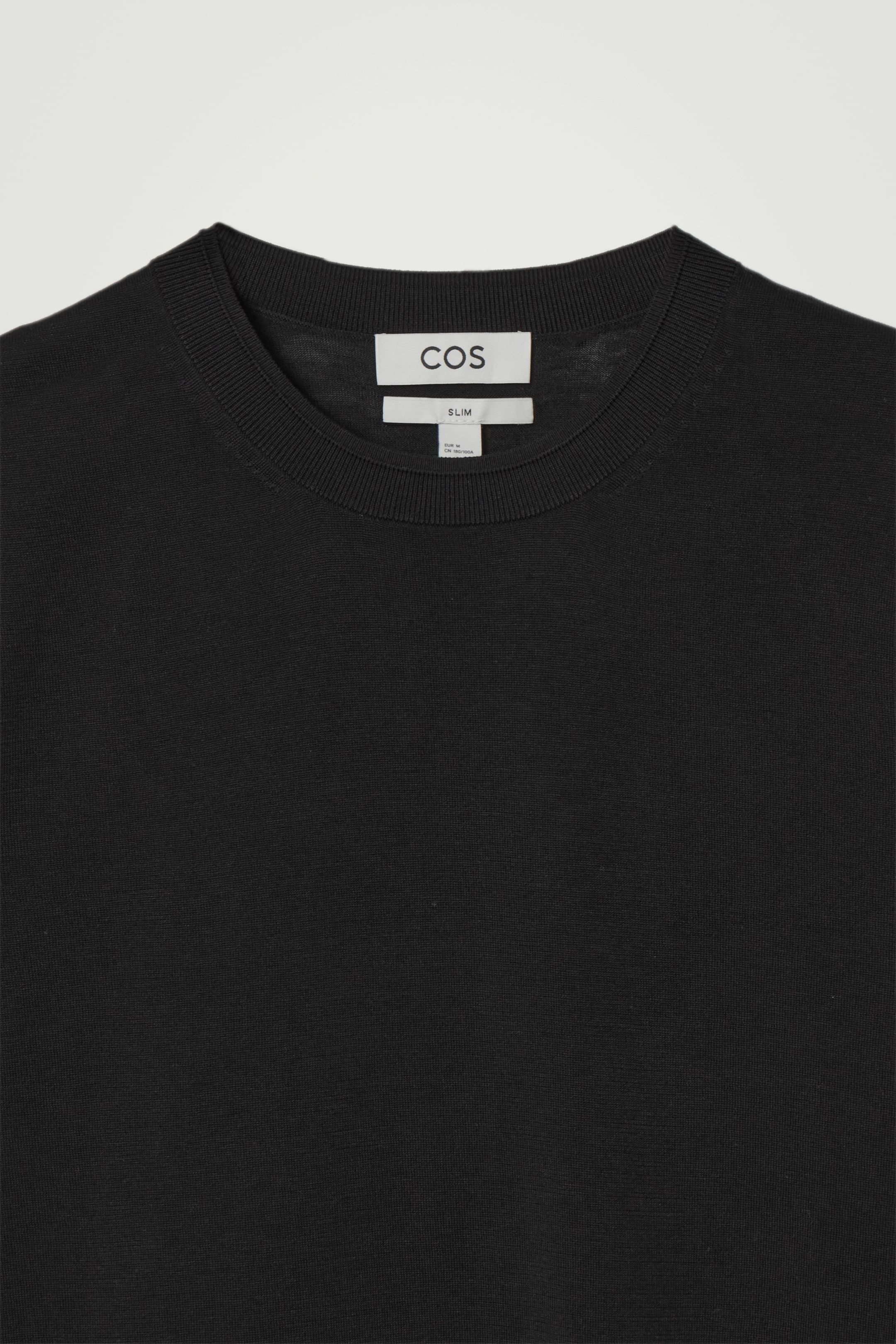 View larger image: SLIM KNITTED SILK T-SHIRT - BLACK - Men | H&M GB 2