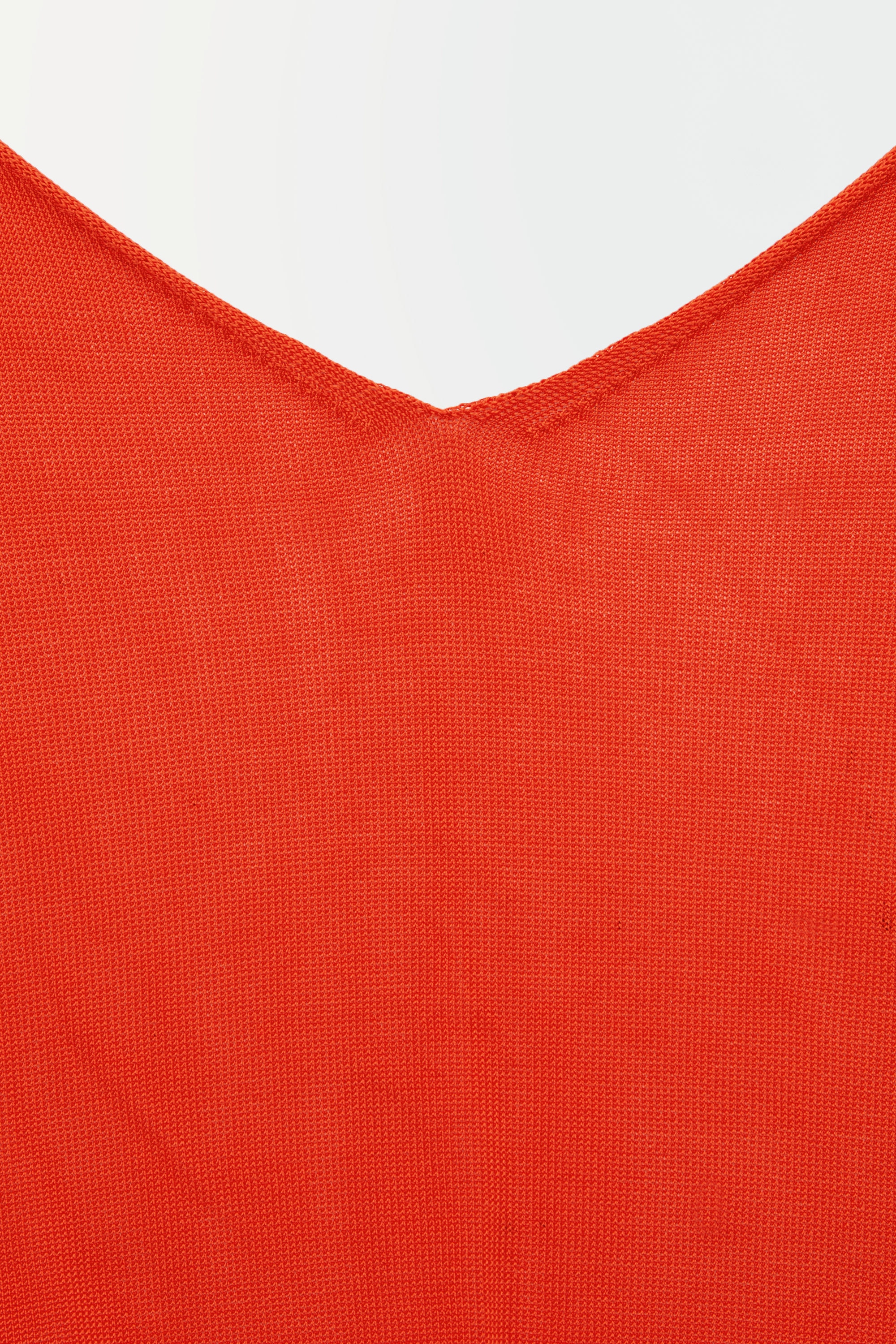 THE SHEER KNITTED TANK TOP - BRIGHT ORANGE | COS