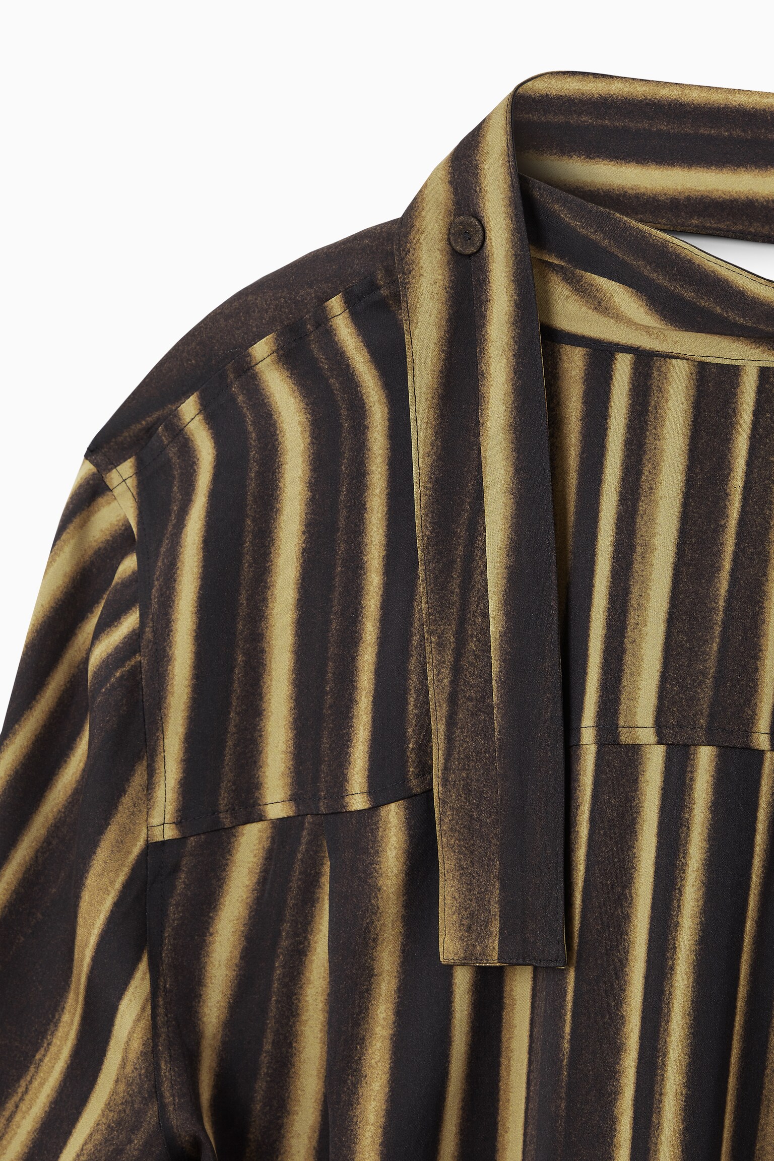 BLOUSE TROMPE-L'ŒIL - BRUN / CRÈME - 2