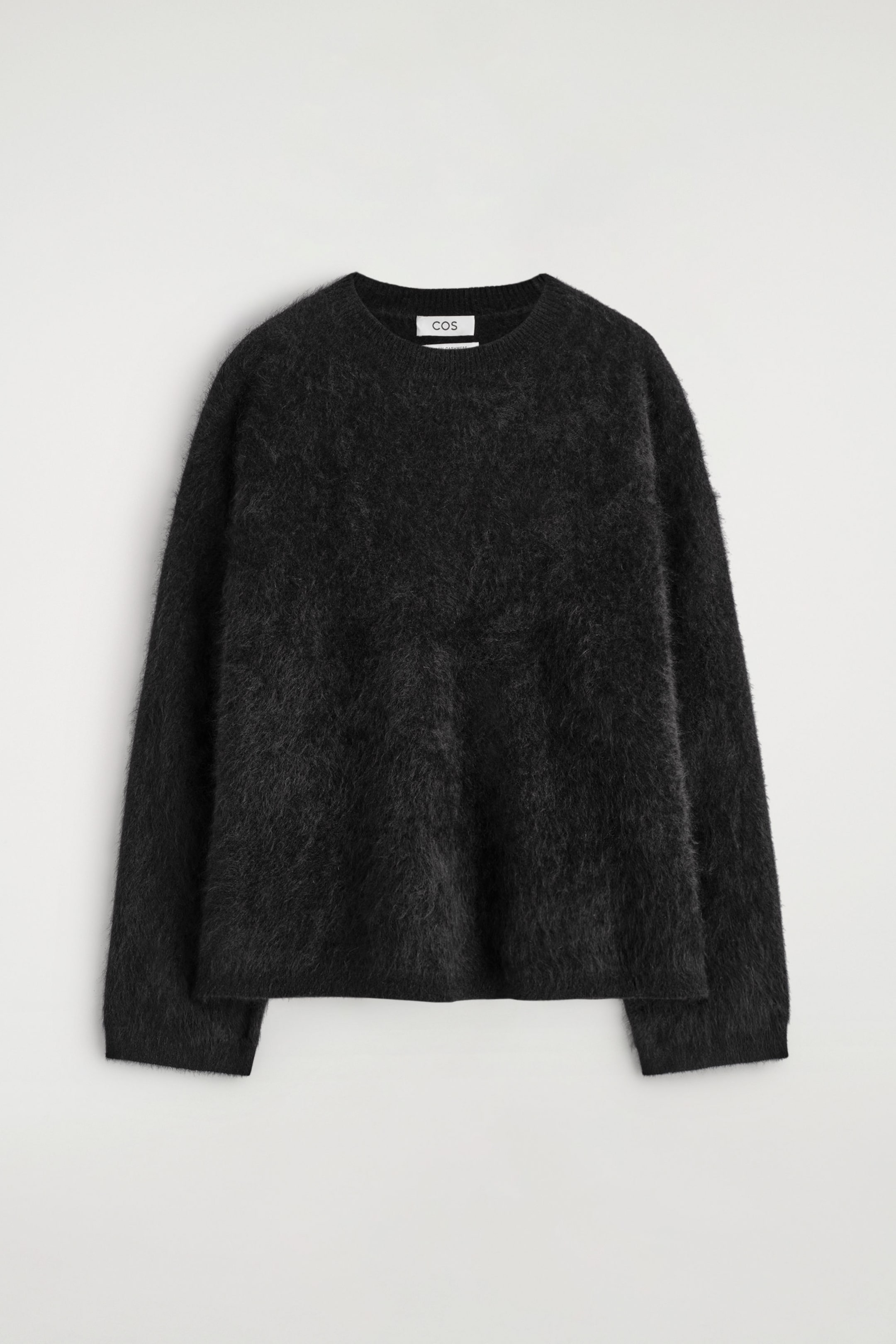 BRUSHED-CASHMERE CREW-NECK JUMPER