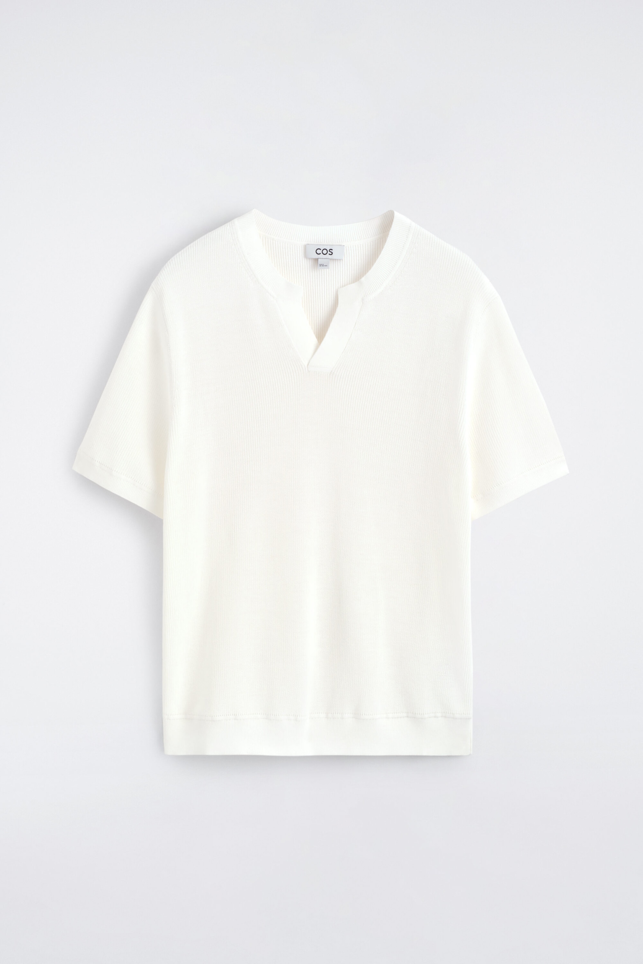 OPEN-COLLAR POLO T-SHIRT