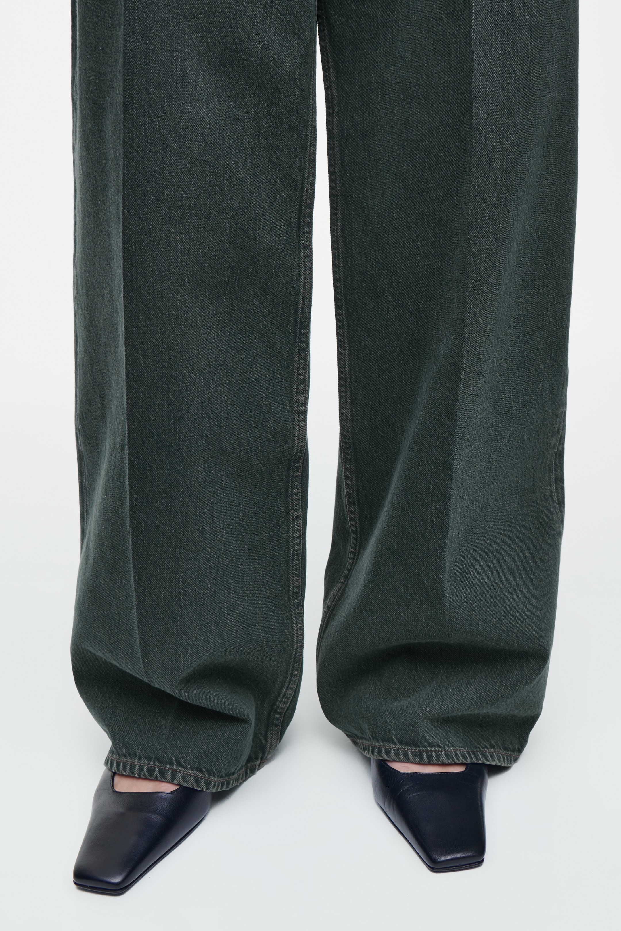 Grotere afbeelding bekijken: TIDE WIDE-LEG JEANS - MID-WASH BLUE - DAMES | H&M NL 4