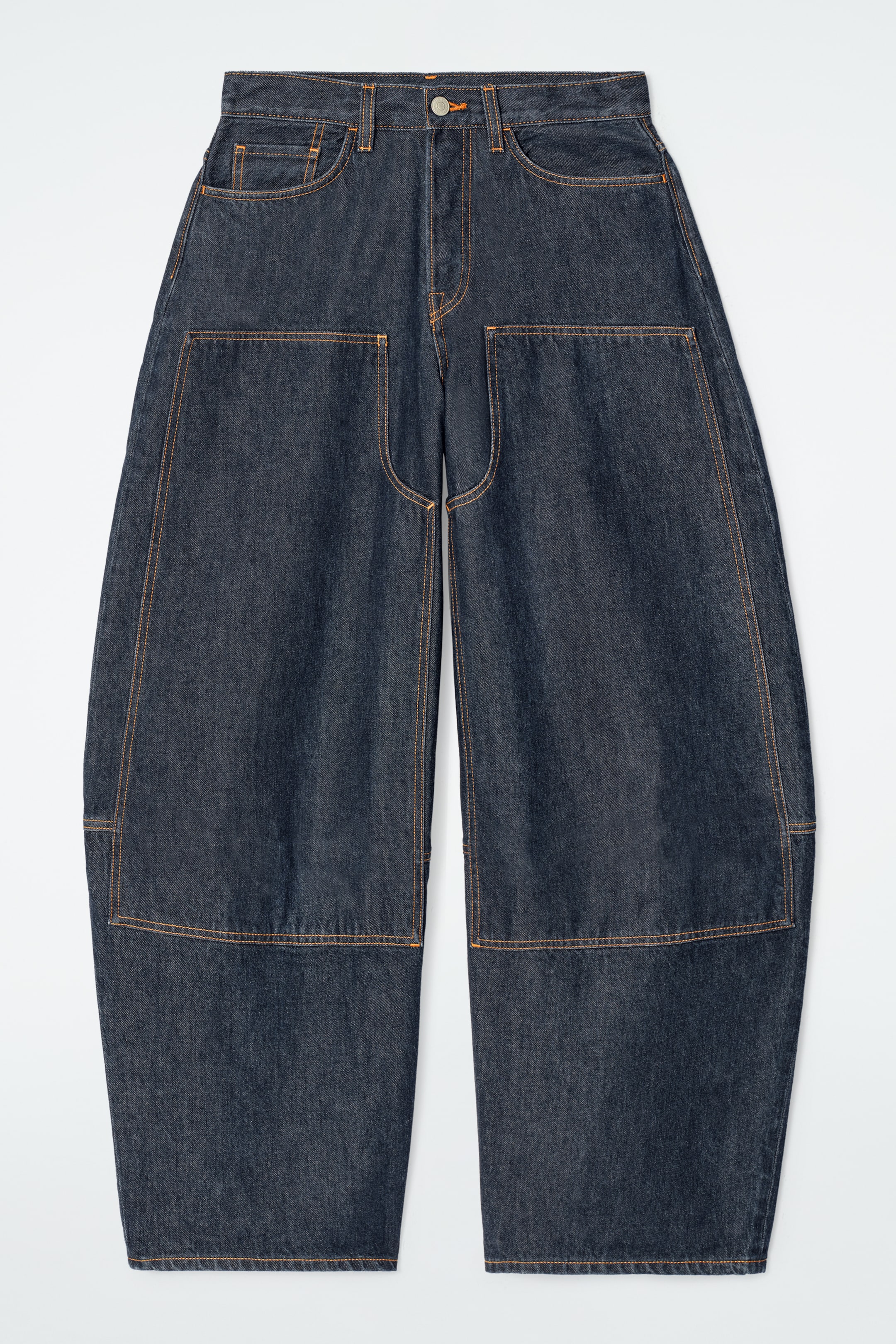 Größeres Bild anzeigen: RAW-DENIM-HOSE MIT BARREL-BEIN IM WESTERNSTIL - INDIGOBLAU - Ladies | H&M AT 6
