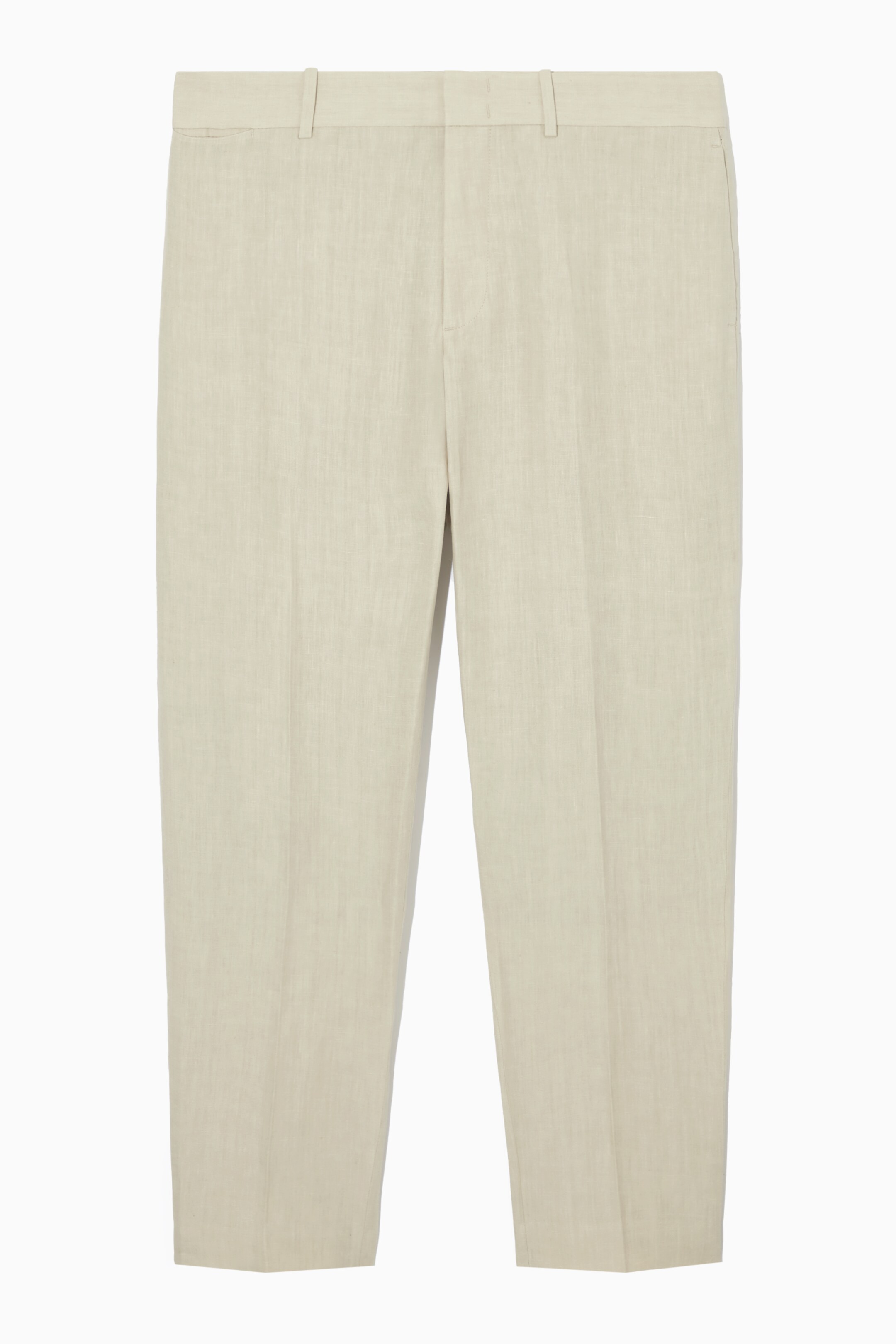 Agrandir l'image: PANTALON FUSELÉ LIN - BEIGE - HOMME | H&M CH 1