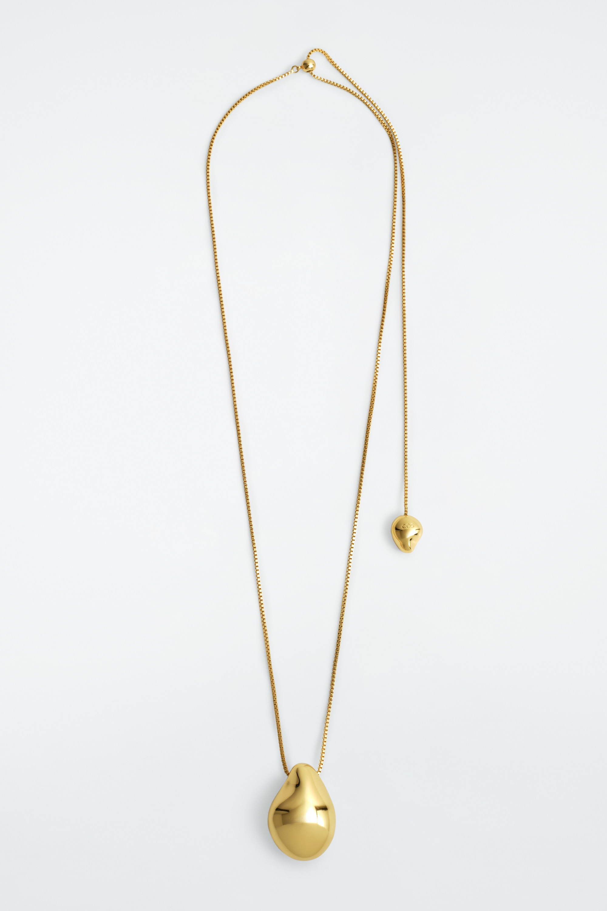 PEBBLE PENDANT NECKLACE - GOLD/SILVER