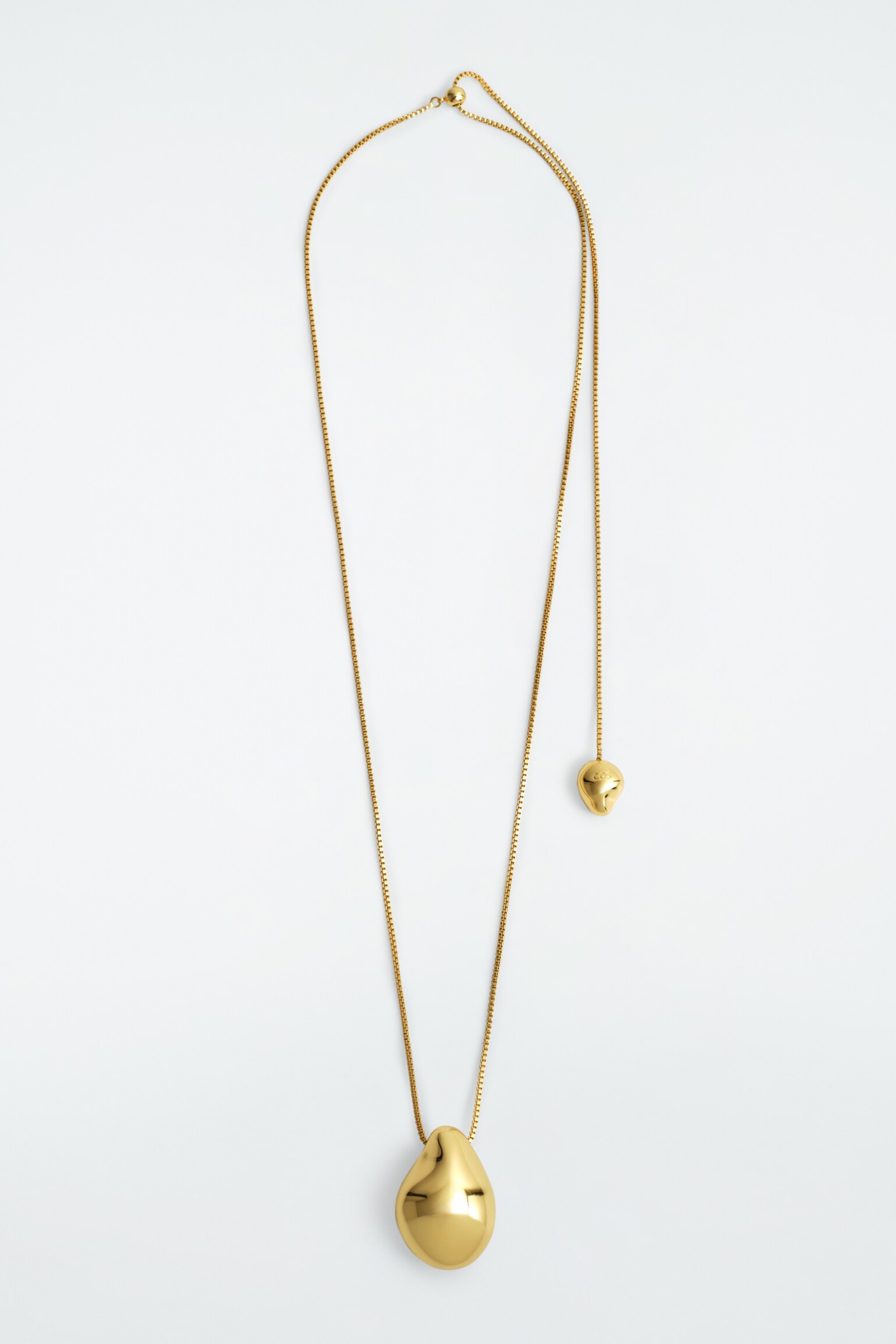 COLLANA CON PENDENTE A FORMA DI GOCCIA - ORO - 2
