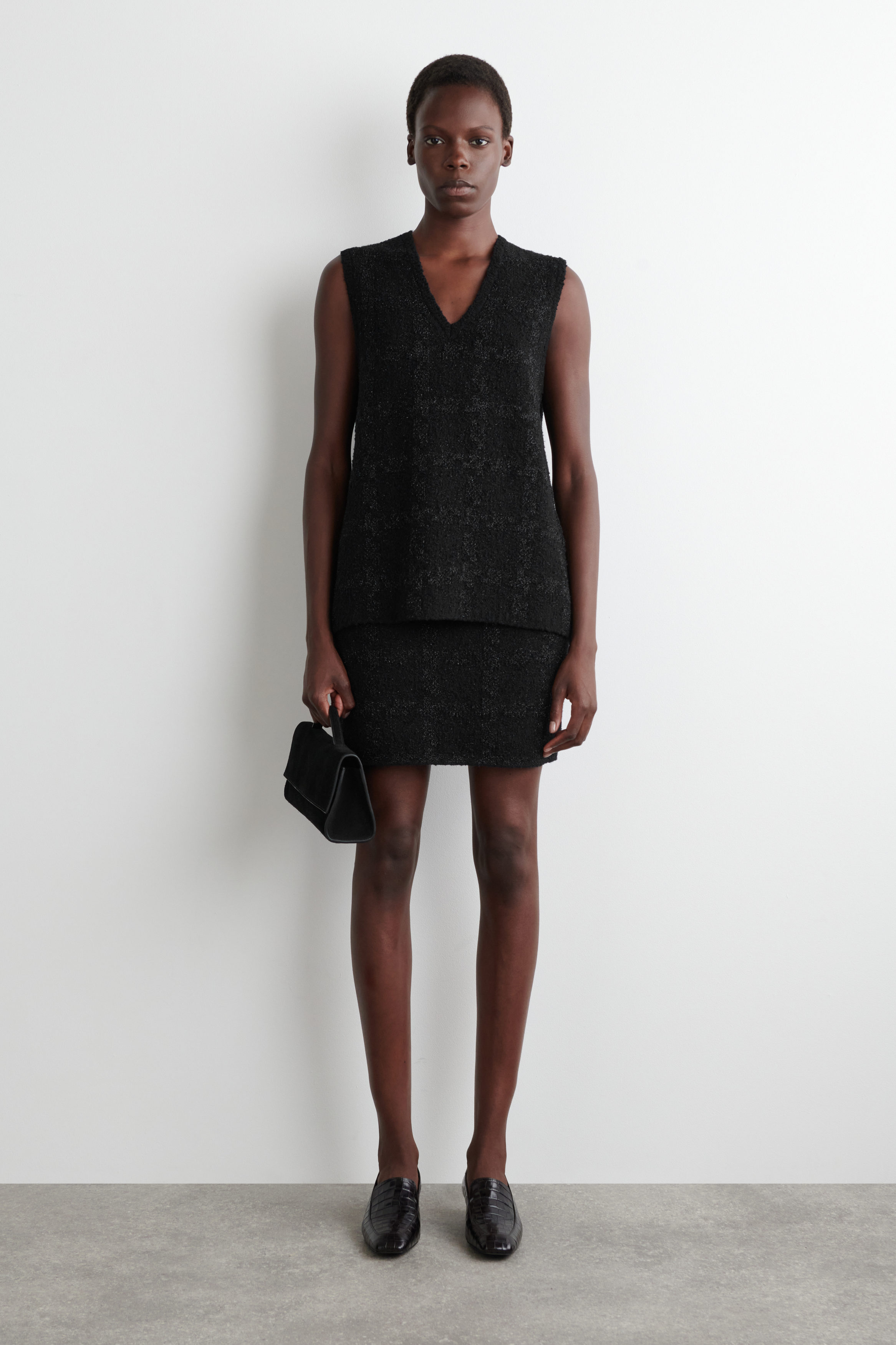 スカート machatt boucle knit skirt スカート machatt boucle knit skirt Bouclé skirt