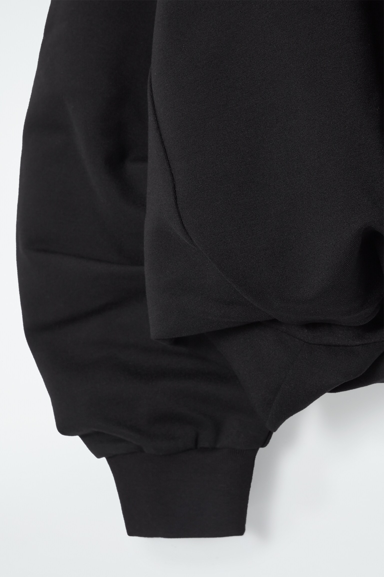 BUBBLE-HEM SWEATSHIRT - BLACK/BLUE - 2