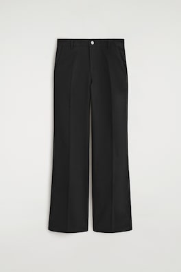 DENIM WIDE-LEG PANTS — BLACK 7