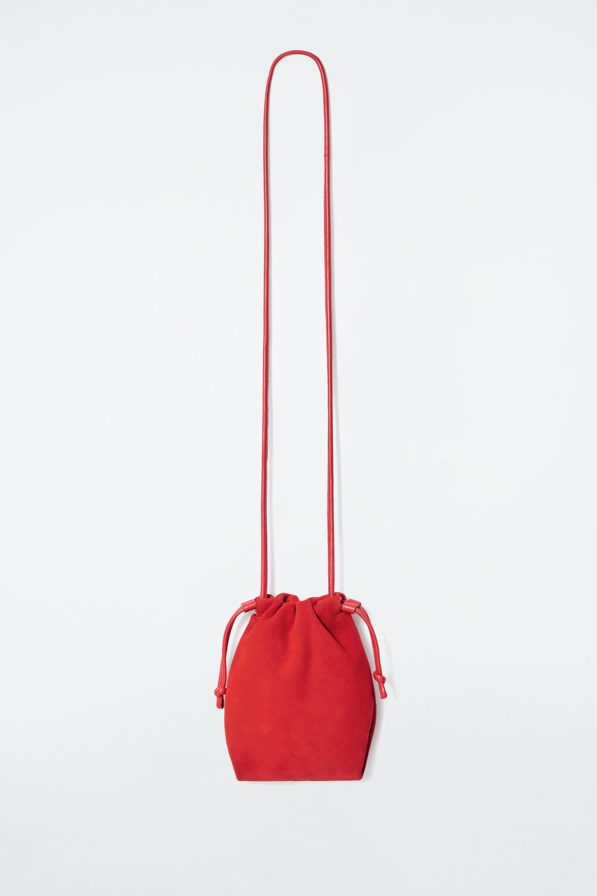 【COS】CAVATELLIフォンポーチ - レザー CAVATELLI PHONE POUCH - LEATHER - PALE PINK | COS