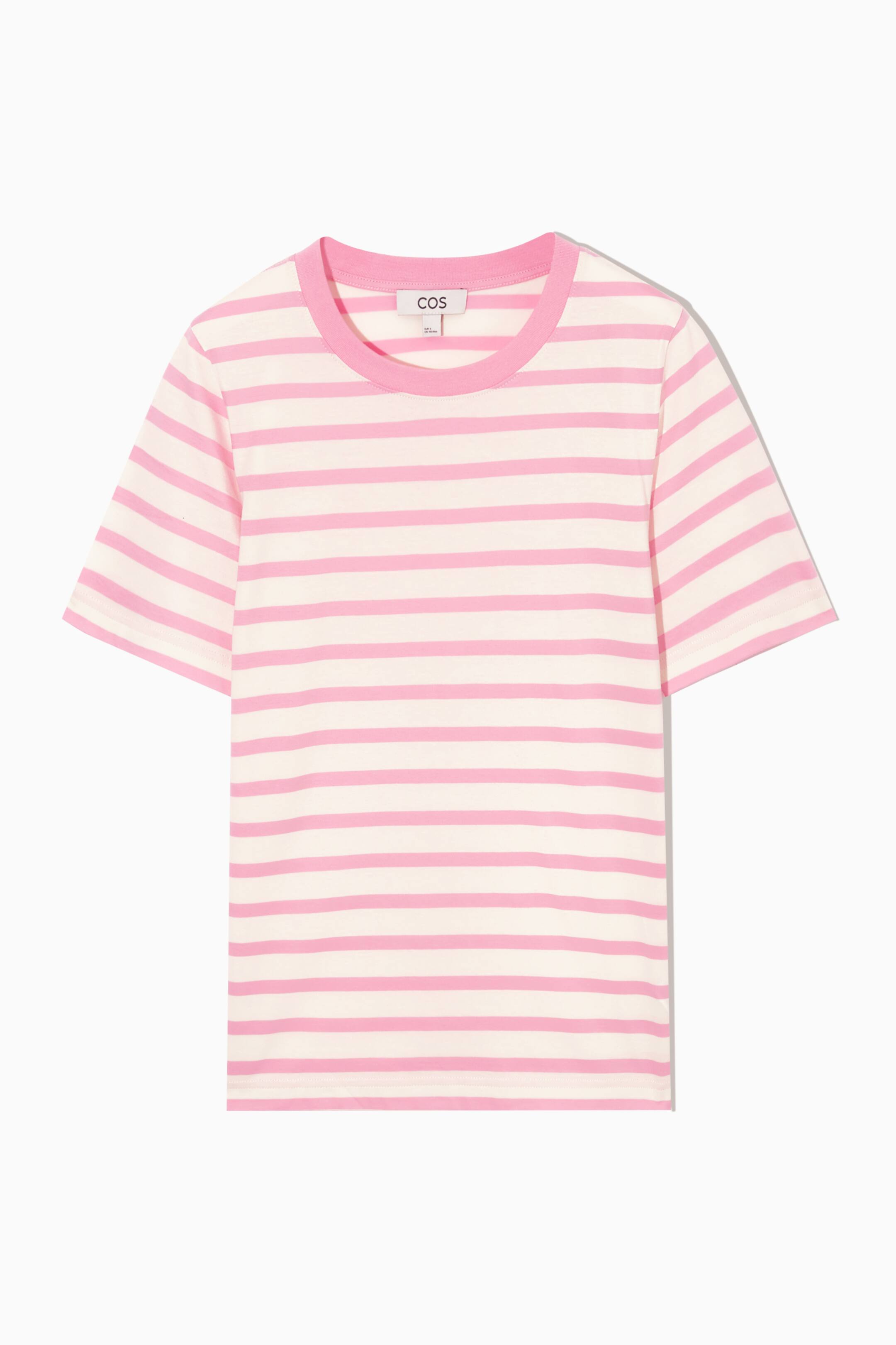 Vis større bilde: 24/7 REGULAR T-SHIRT - PINK / STRIPED - Ladies | H&M NO 1