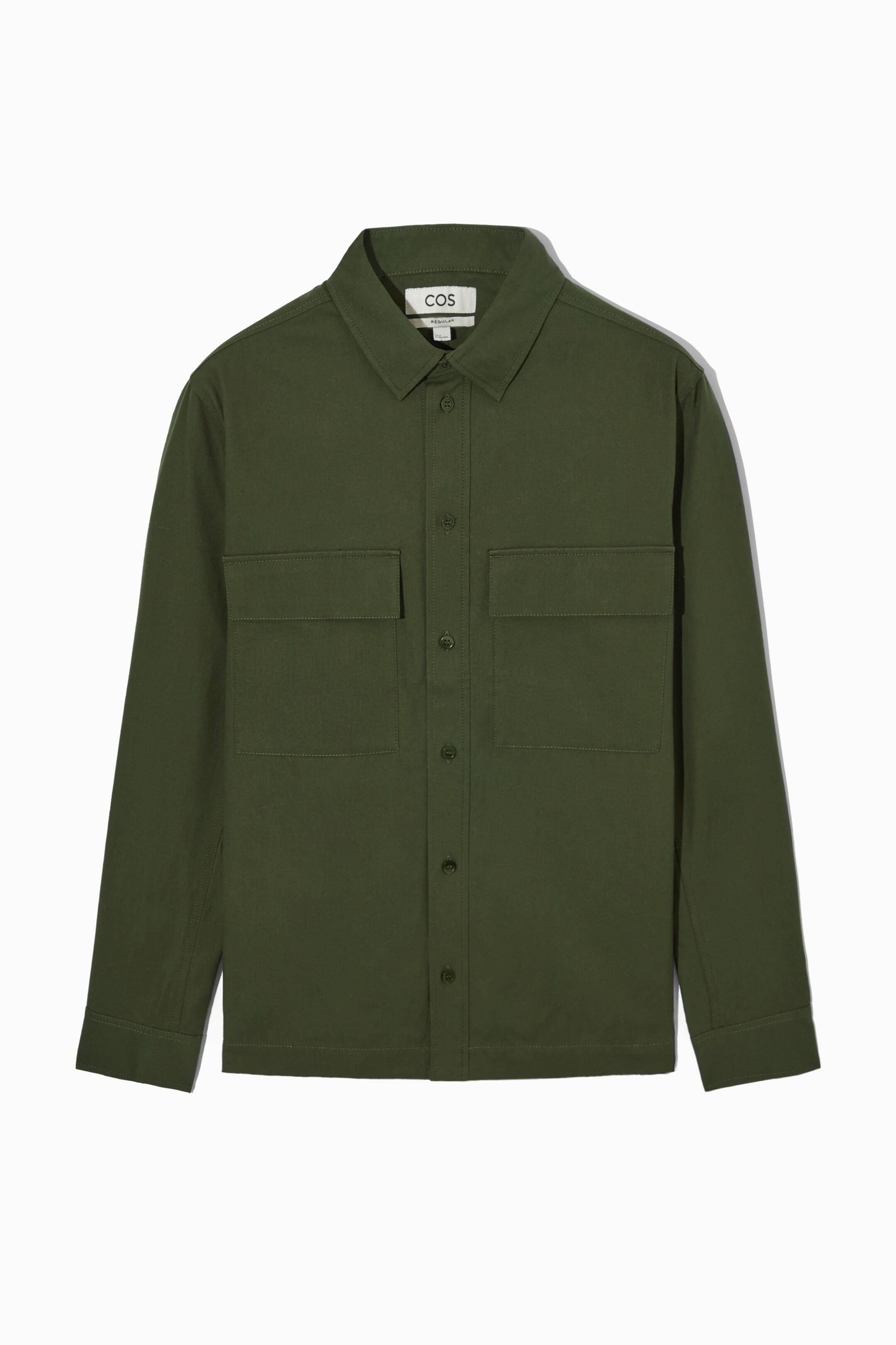 Se større billede: REGULAR-FIT OVERSHIRT - DARK GREEN - HERRE | H&M DK 1
