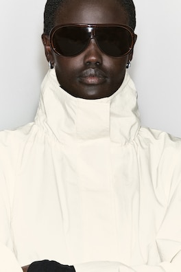 NYLON mock-NECK JACKET — OFF-WHITE 6