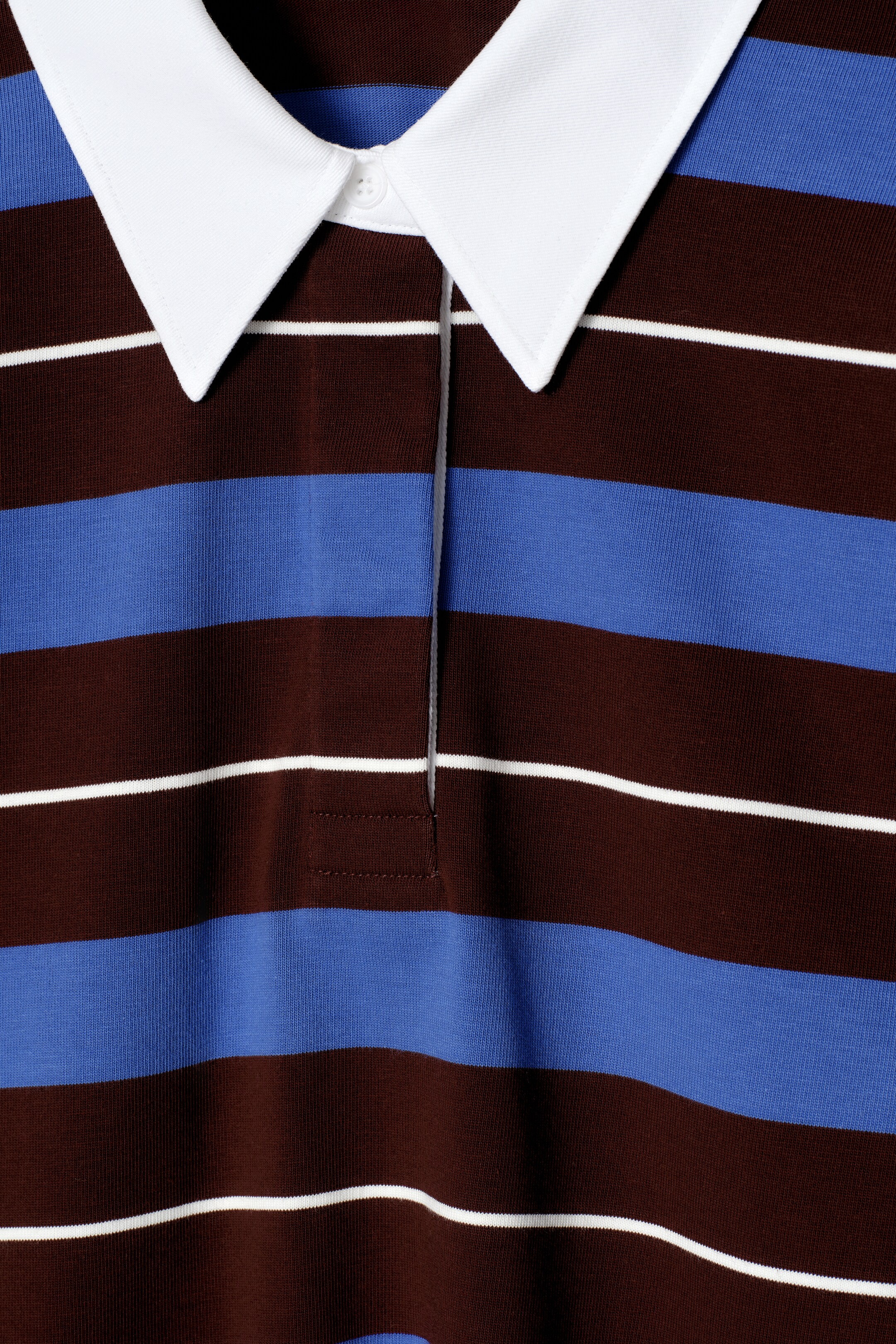 Größeres Bild anzeigen: GESTREIFTES LANGÄRMLIGES POLOSHIRT - ROT/KOBALTBLAU/STREIFEN - Ladies | H&M AT 7