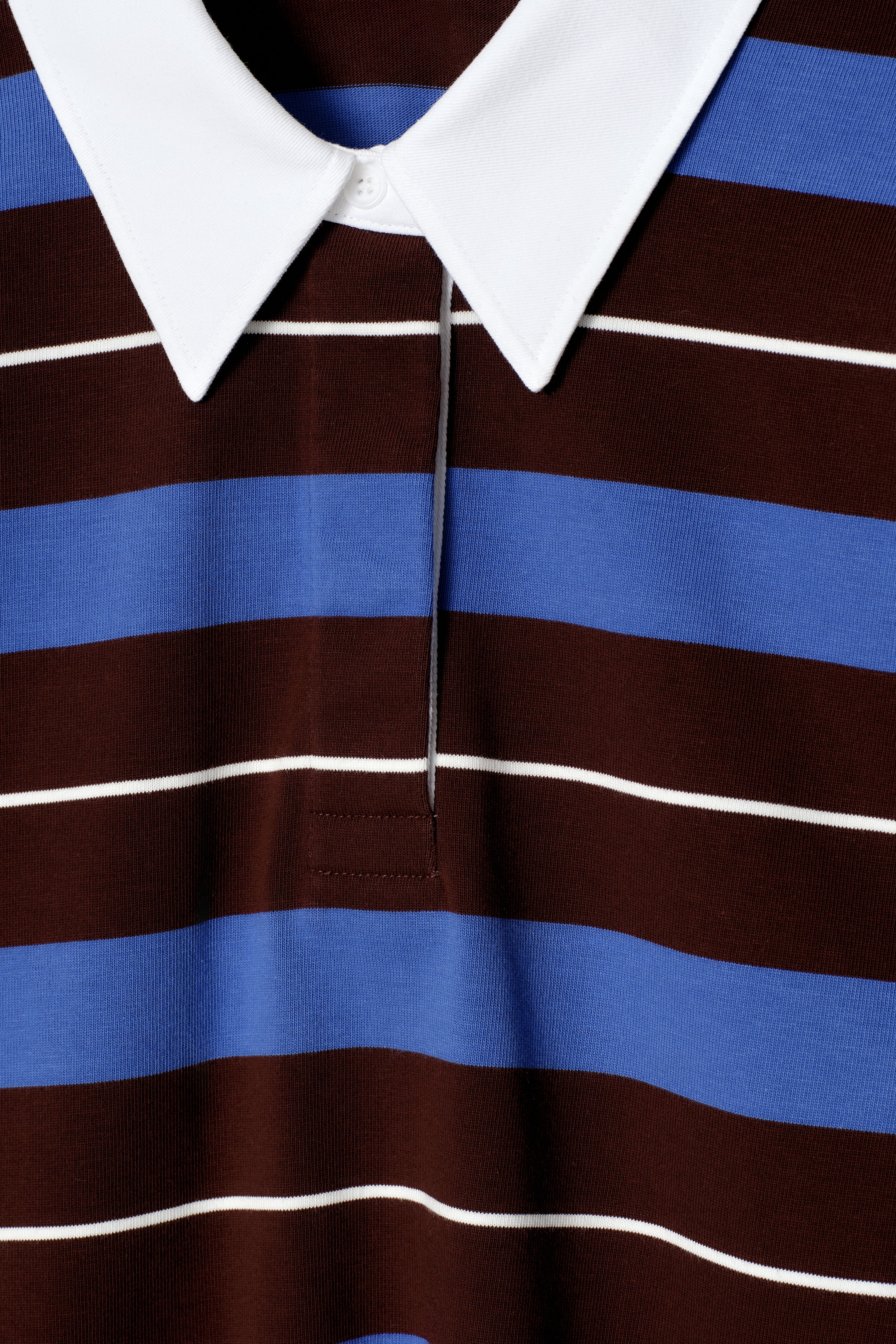 Zobacz większy obraz: KOSZULKA POLO W PASKI Z DŁUGIM RĘKAWEM - BURGUNDOWY/ KOBALTOWY/ PASKI - ONA | H&M PL 7