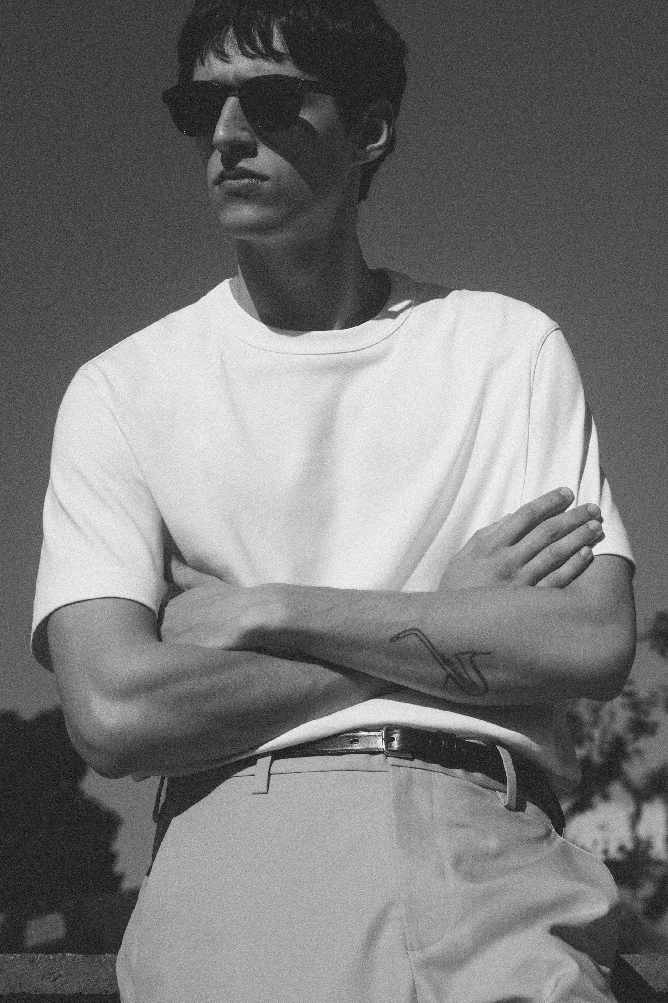 INTERLOCK COTTON CREW-NECK T-SHIRT