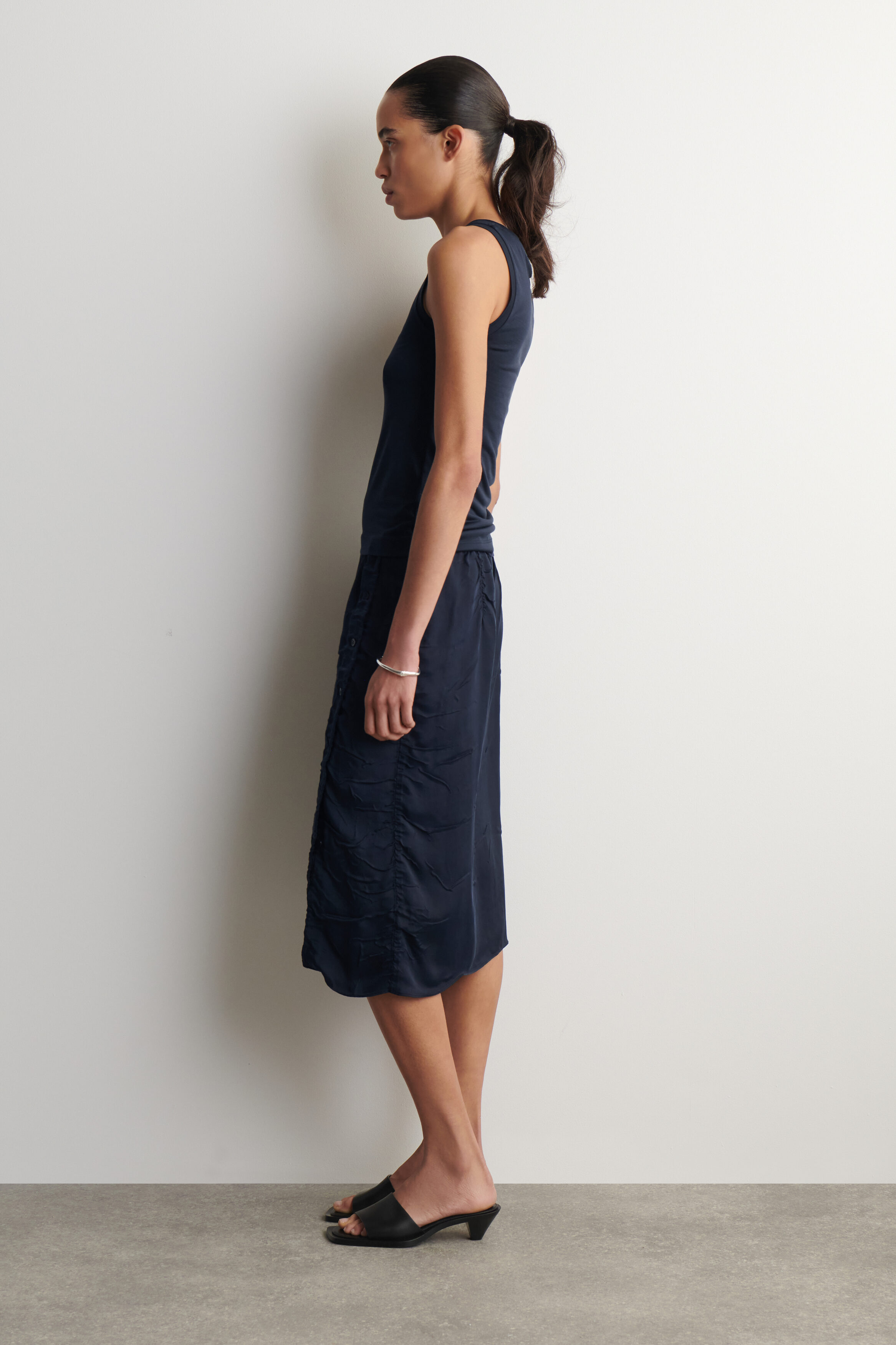 SCOOP-NECK SILK-JERSEY TANK TOP - thumbnail 3