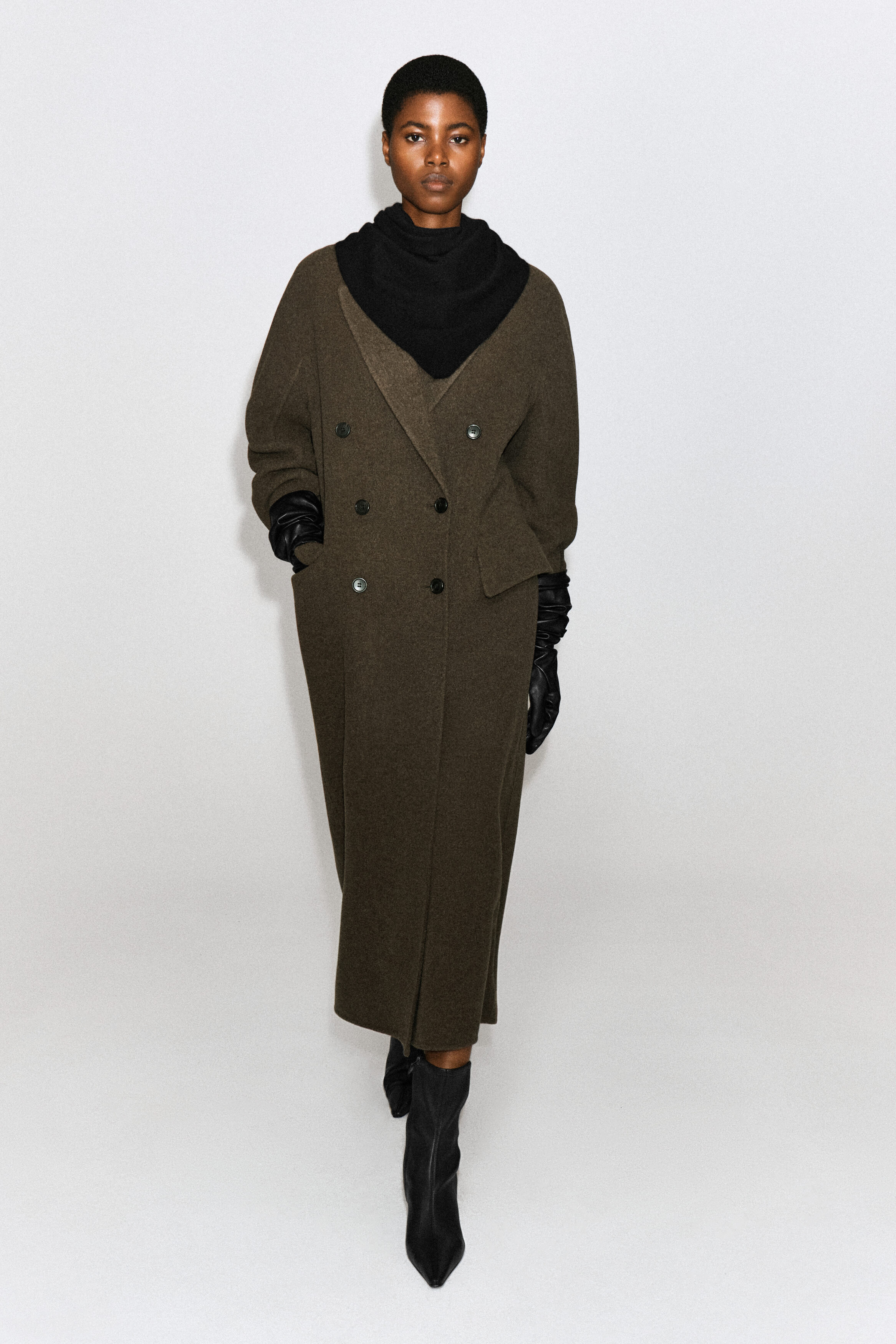 Tailored Double-Faced Wool Long Coat by COS
