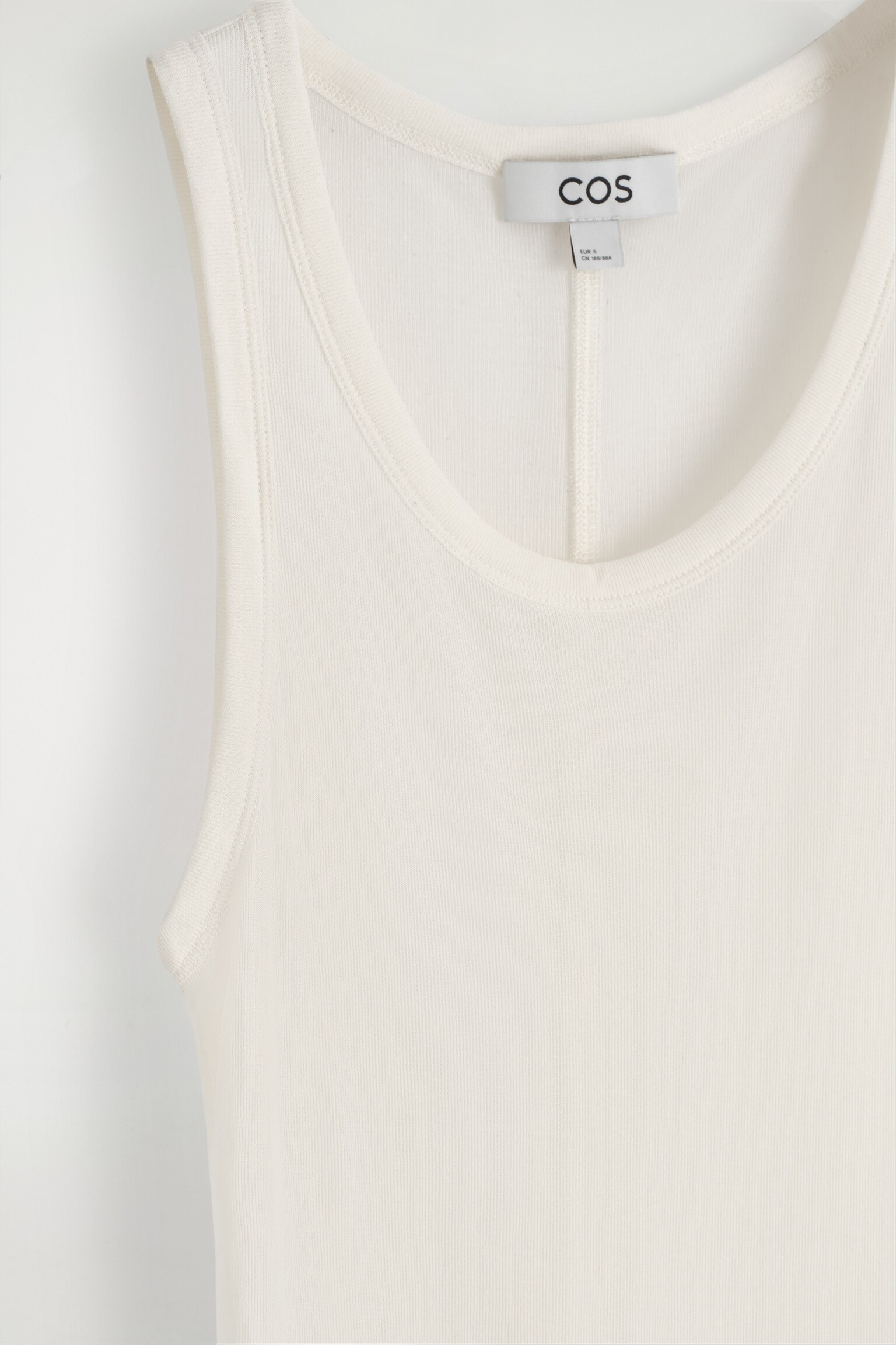 CAMISETA DE TIRANTES DE SEDA - BLANCO - 7