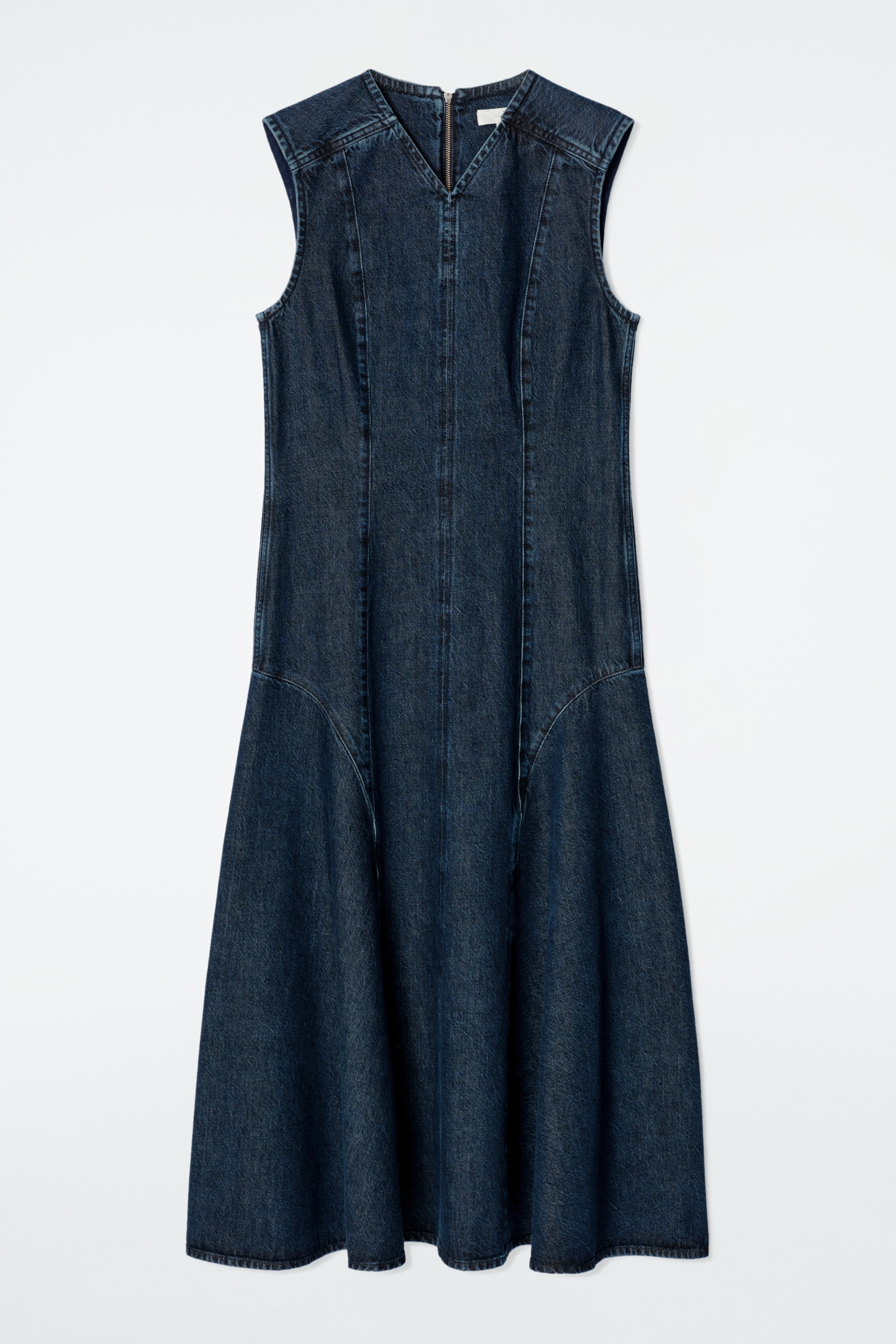 Größeres Bild anzeigen: MIDIKLEID AUS DENIM MIT NIEDRIGER TAILLE - Blau - Ladies | H&M AT 5