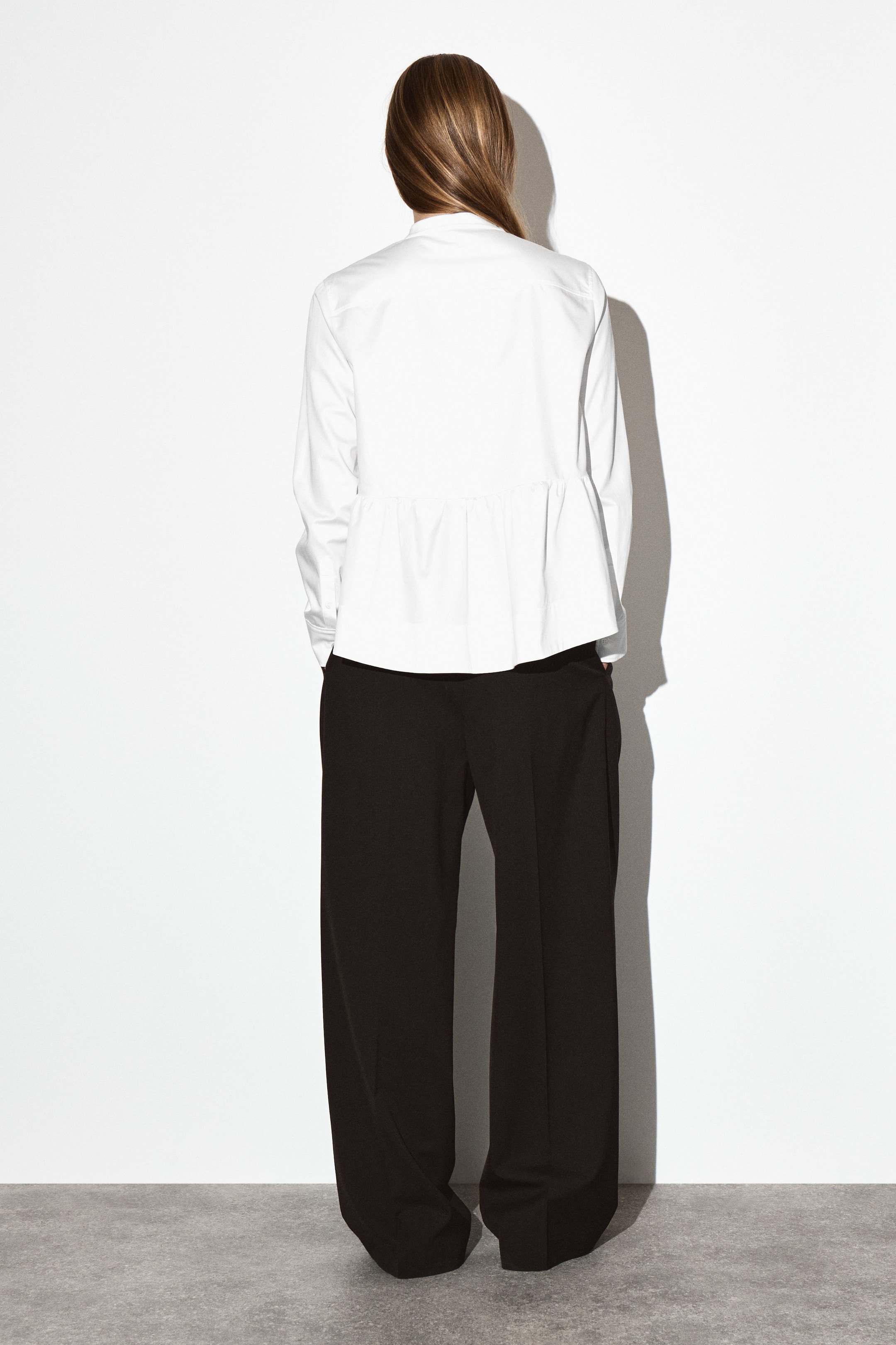 PEPLUM COTTON SHIRT