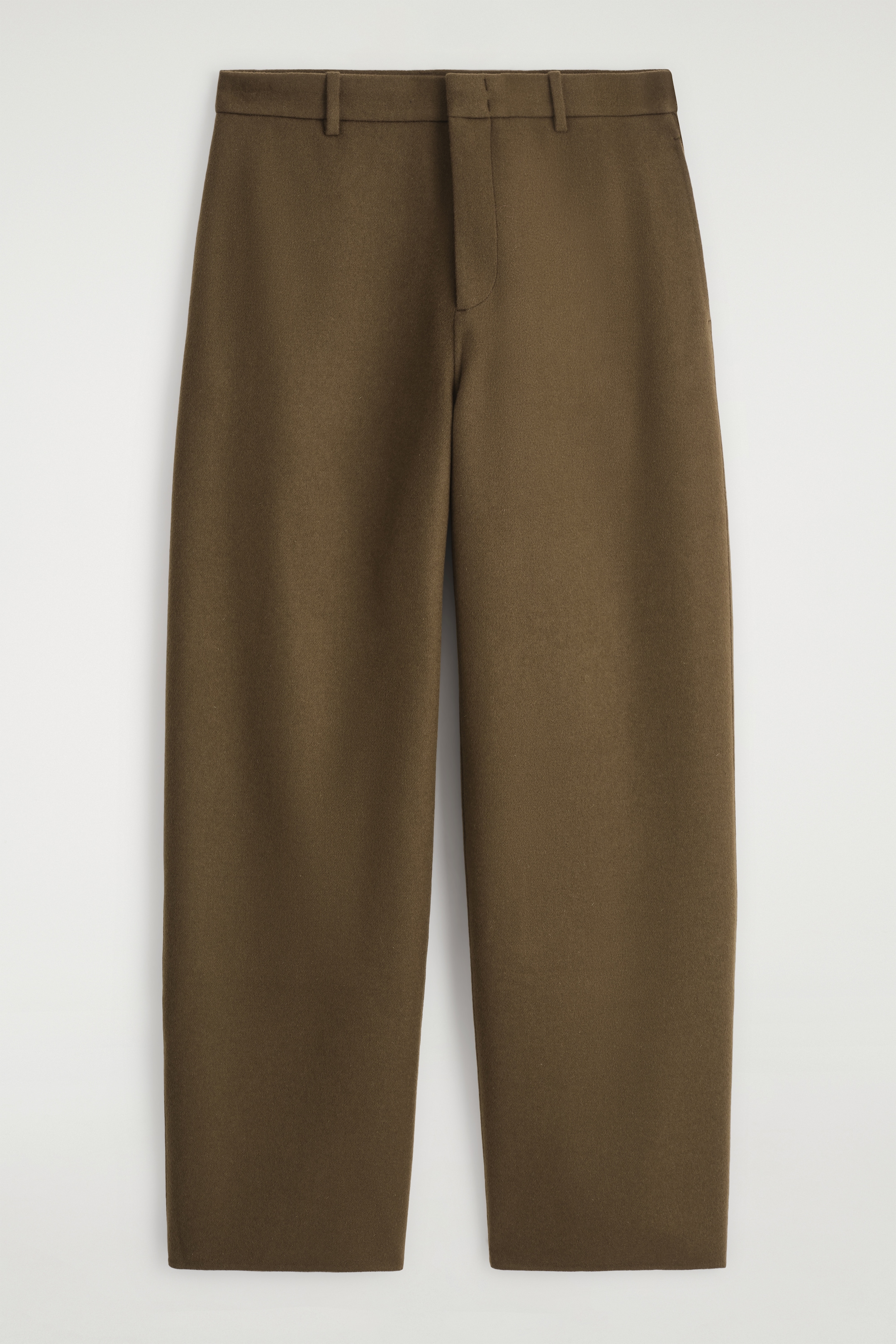 Προβολή μεγαλύτερης εικόνας: SPLIT WOOL WIDE-LEG TROUSERS - ΚΑΦΕ - Men | H&M GR 6