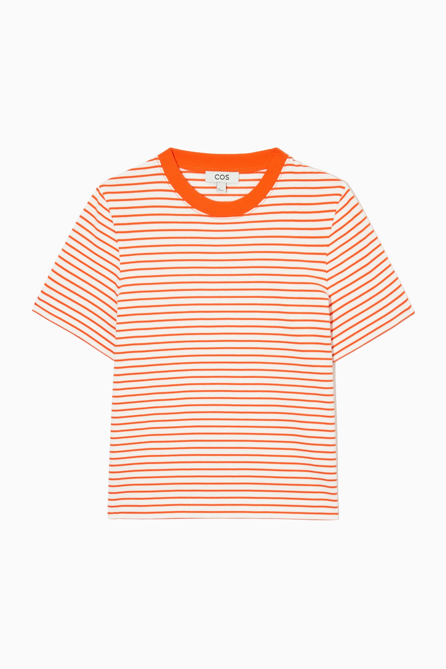 CLEAN CUT REGULAR T-SHIRT - WHITE / ORANGE / STRIPED/WHITE/LIGHT BEIGE/GREY MARL/NAVY/PINK / NAVY/black/NAVY / WHITE / STRIPED/KHAKI/ORANGE / WHITE / STRIPED/WHITE / BLACK/WHITE / BURGUNDY / STRIPED/NAVY / STRIPED/CHARCOAL MÉLANGE/BLUE / STRIPED/COBALT BLUE/GREEN / ECRU/BLACK / GREEN / STRIPED/RED/WHITE / BLACK / STRIPED/DARK RED