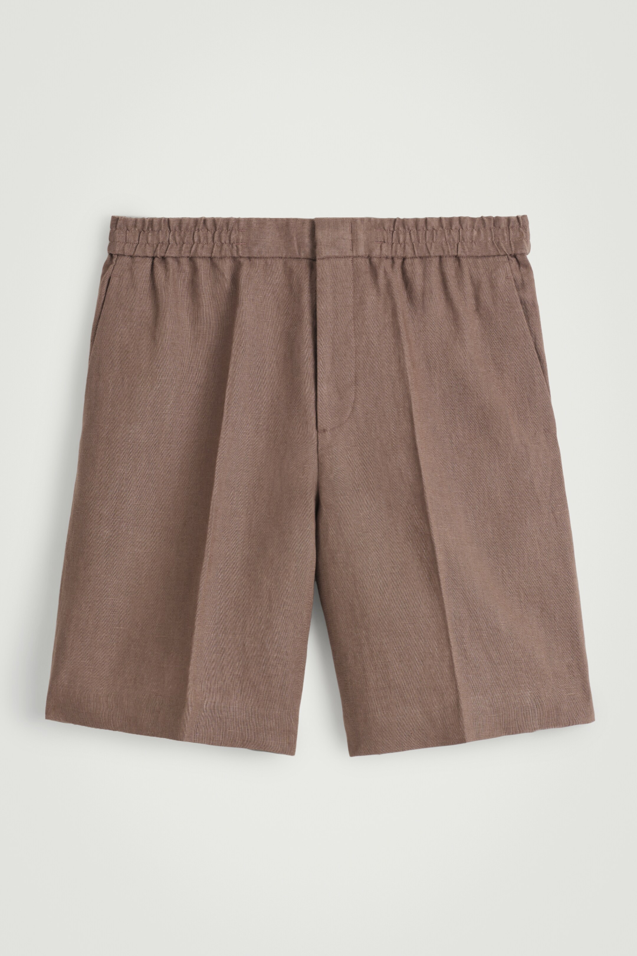 Agrandir l'image: SHORT TAILLE ÉLASTIQUÉE EN LIN - BRUN - HOMME | H&M BE 6