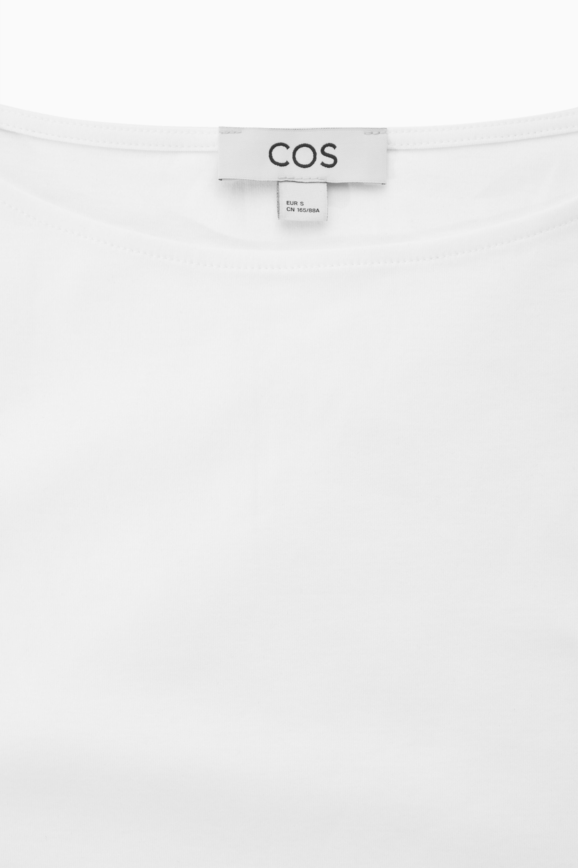 BOAT-NECK TANK TOP - WHITE | COS