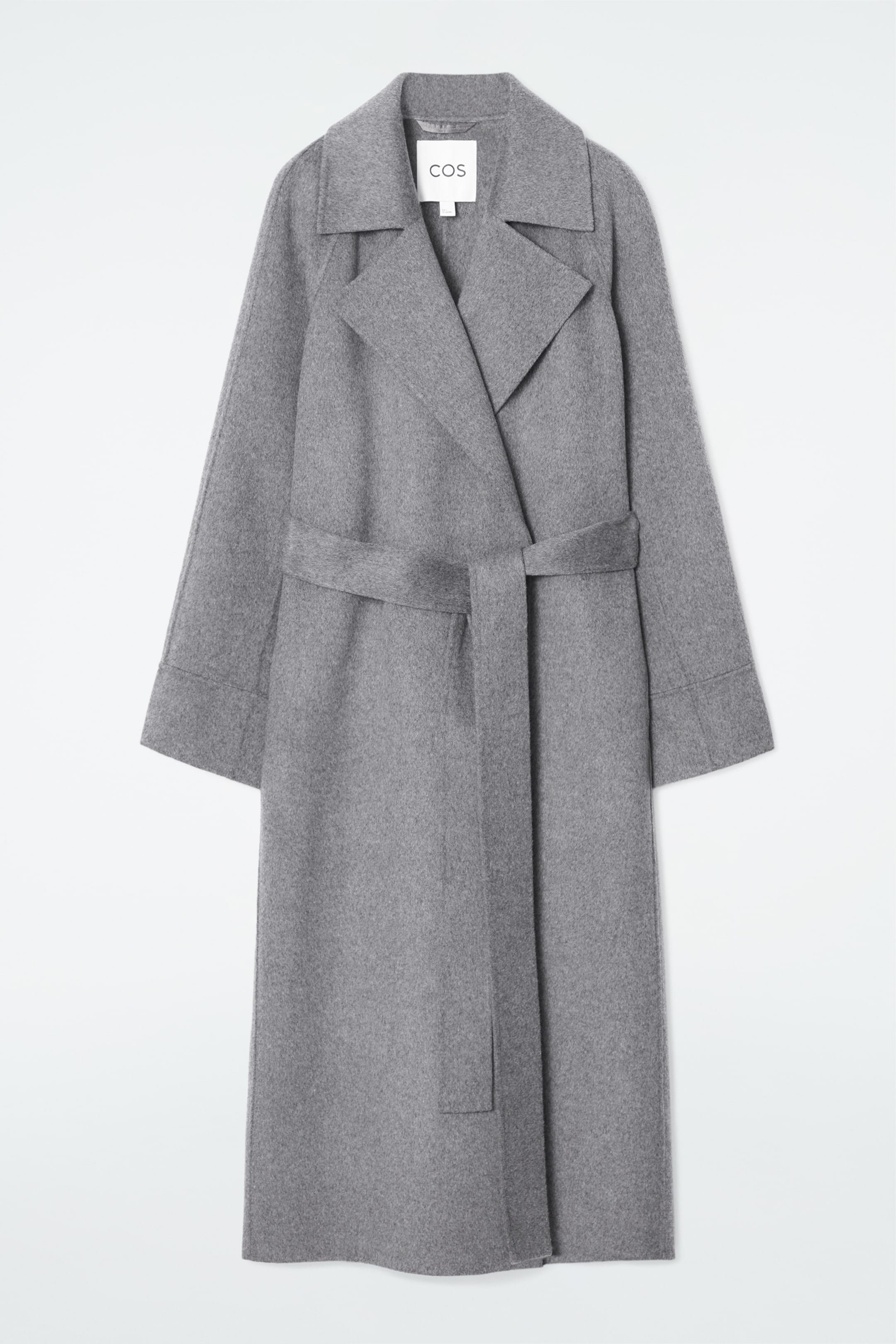 Größeres Bild ansehen: MANTEL AUS DOUBLEFACE-WOLLE MIT GÜRTEL - GRAU - Ladies | H&M DE 7