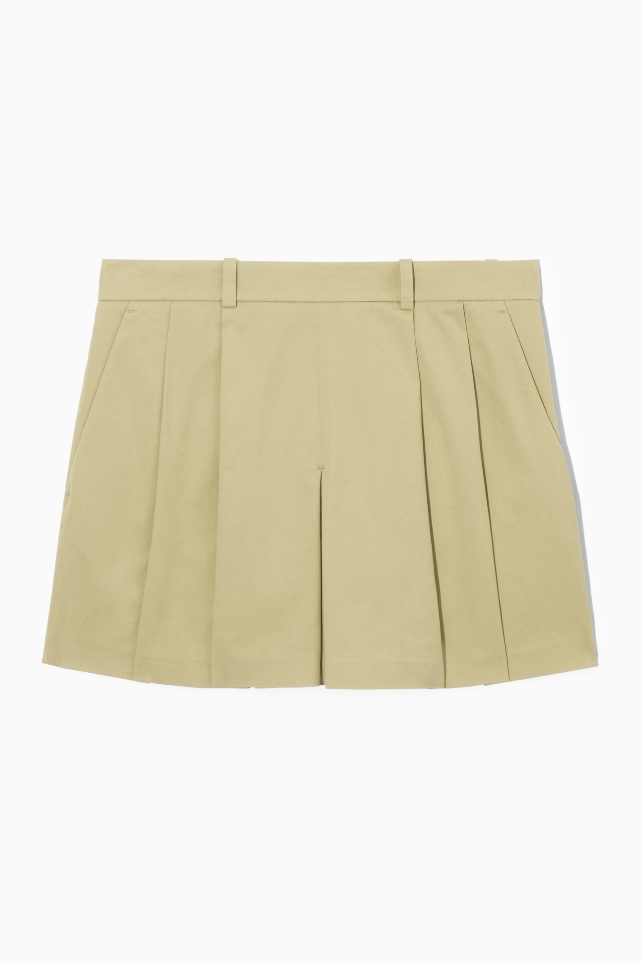 Ingrandisci l'immagine: TAILORED PLEATED MINI SKORT - BEIGE - DONNA | H&M CH 1