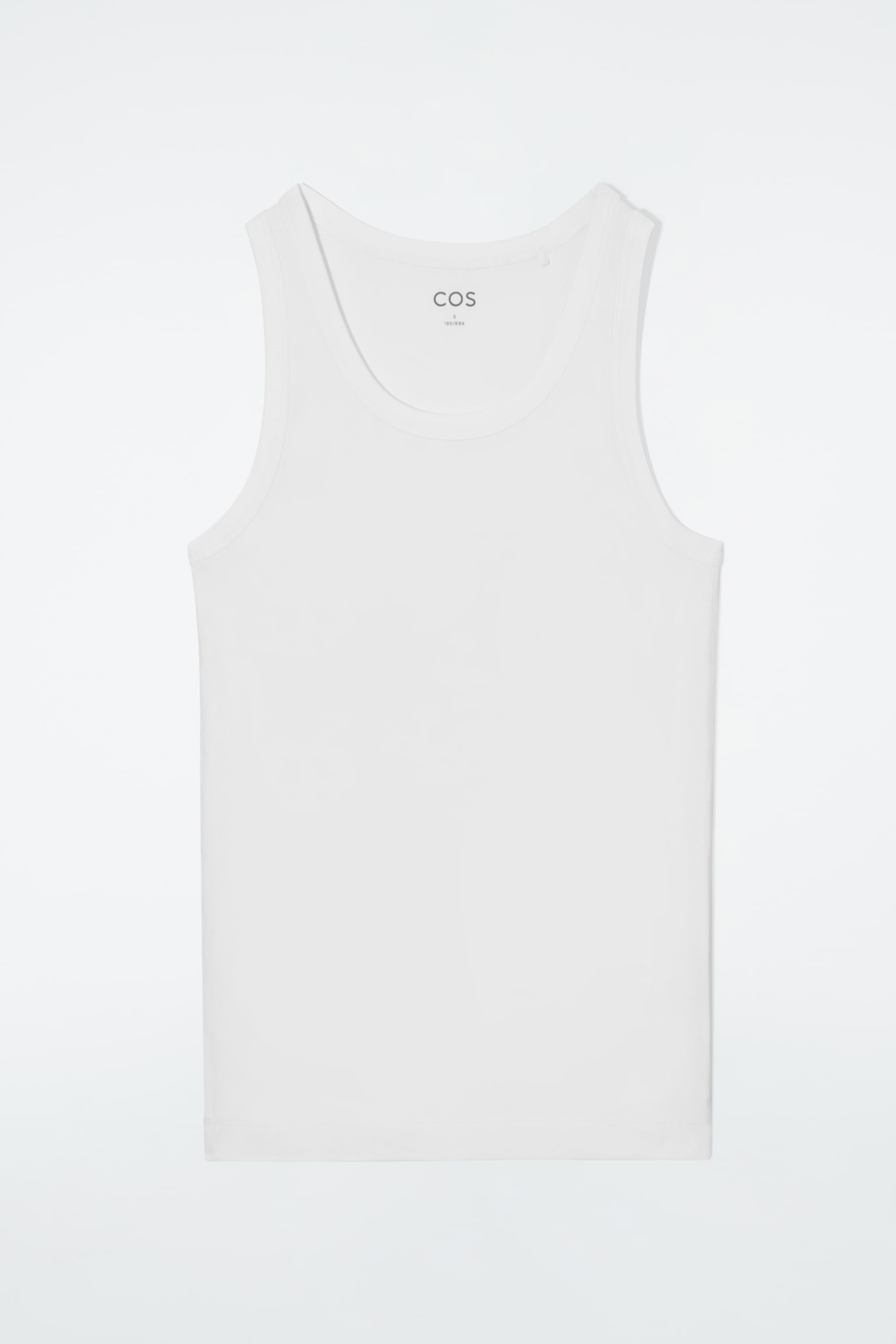 RIBBED TANK TOP - WHITE/black/WHITE / NAVY/RED / WHITE / STRIPED - 2