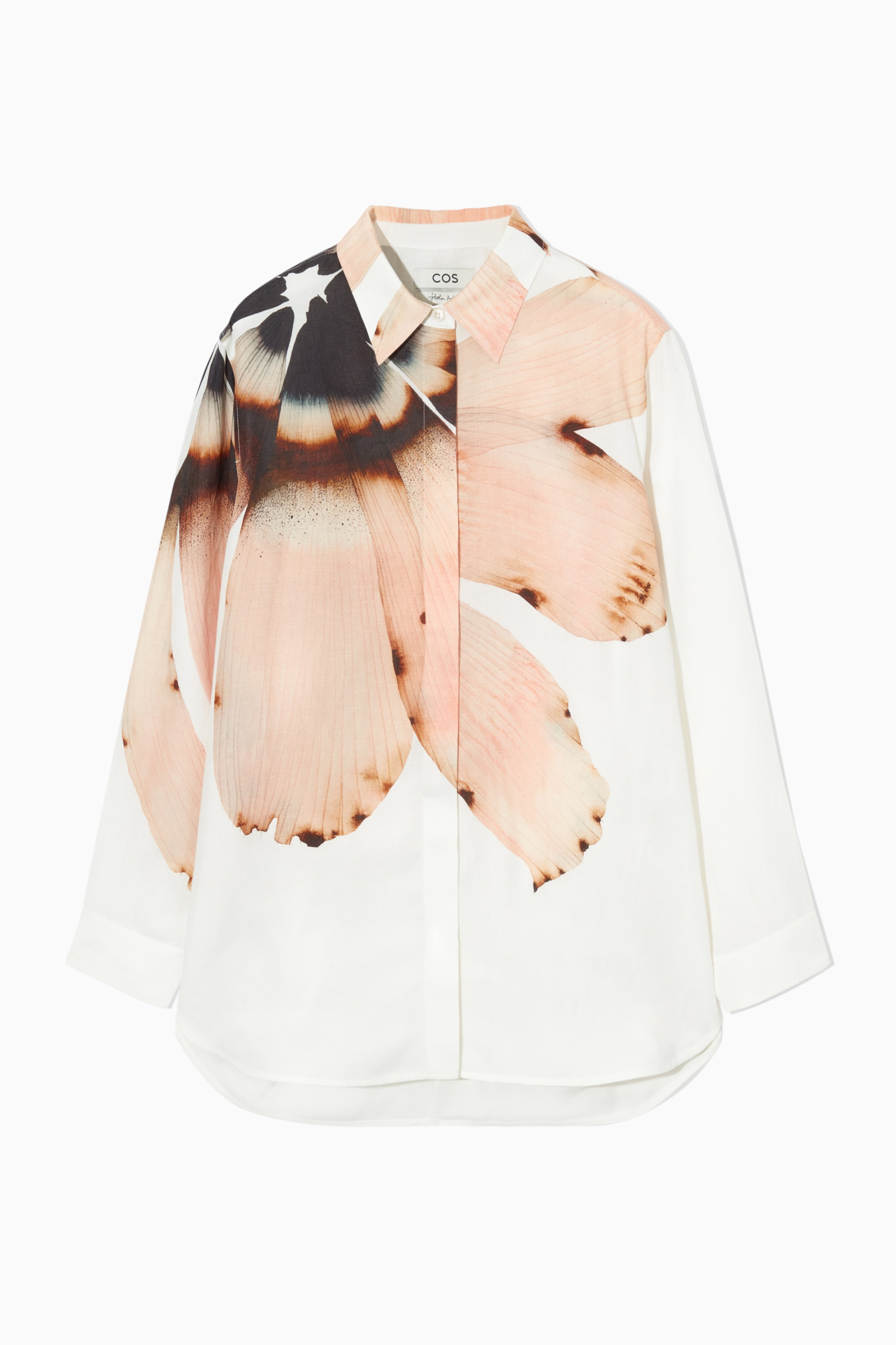View larger image: FLORAL-PRINT LINEN-BLEND SHIRT - WHITE / FLORAL - Ladies | H&M GB 1
