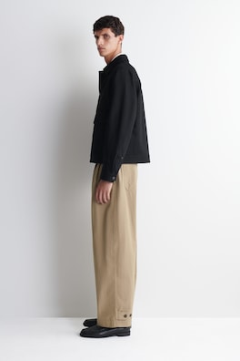 RAW SELVEDGE DENIM JACKET — BLACK 4