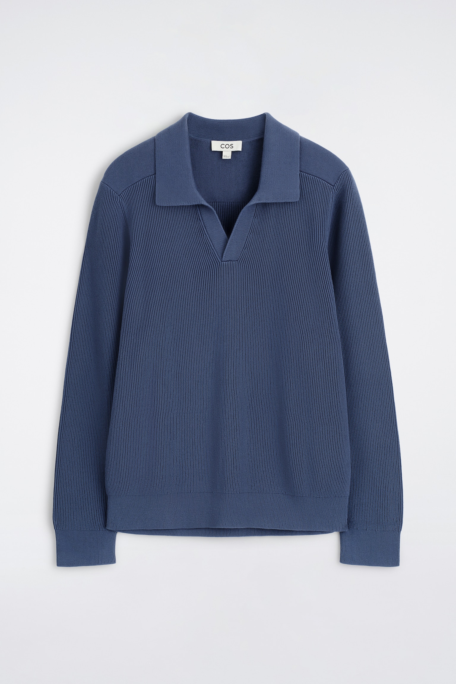 COTTON POLO JUMPER - NAVY/BEIGE - 2