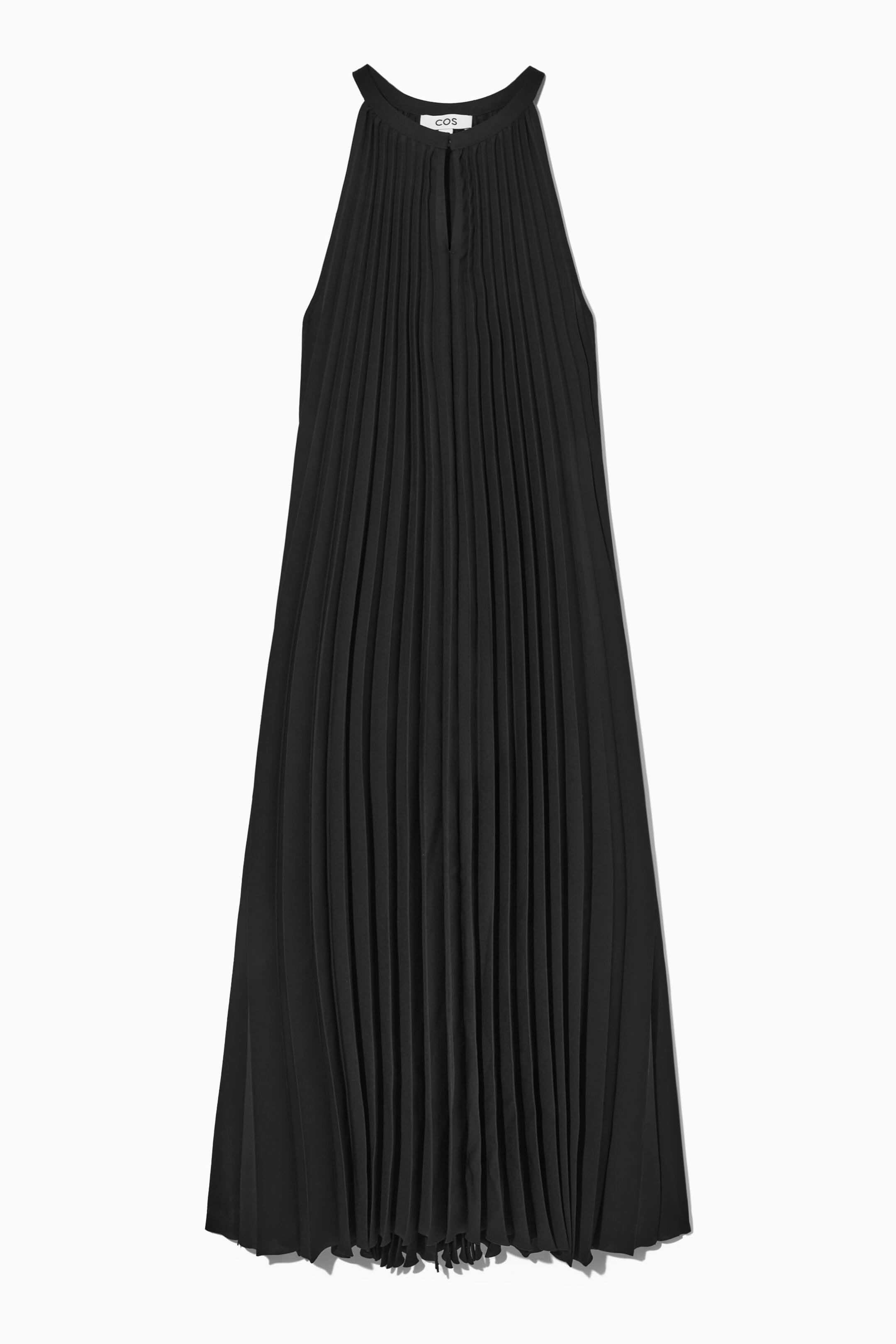 Visualizza l'immagine ingrandita: MIDIKLEID MIT NECKHOLDER UND FALTEN - SCHWARZ - DONNA | H&M CH 1