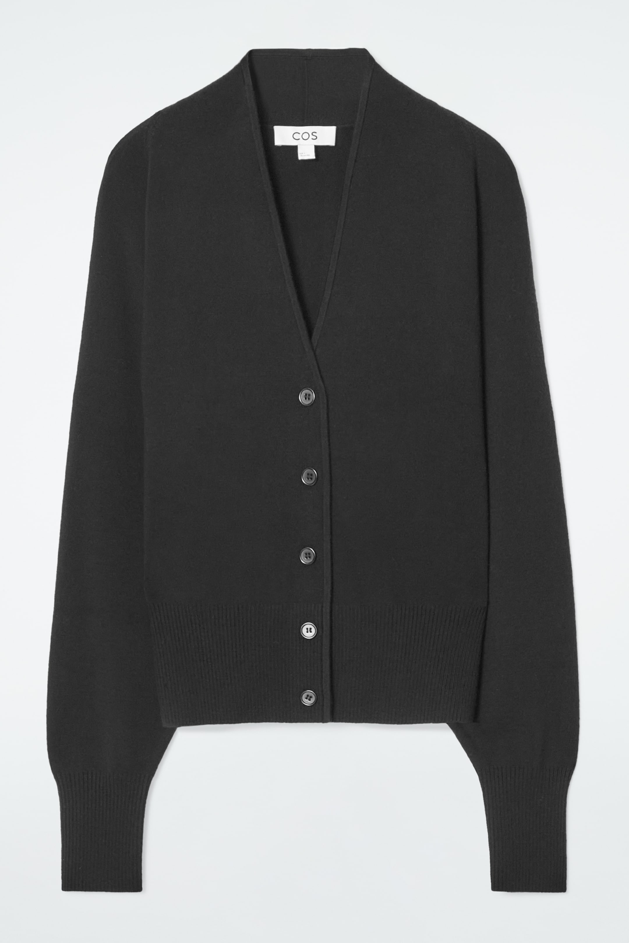 Ingrandisci l'immagine: WAISTED KNITTED CARDIGAN - BLACK - DONNA | H&M CH 1