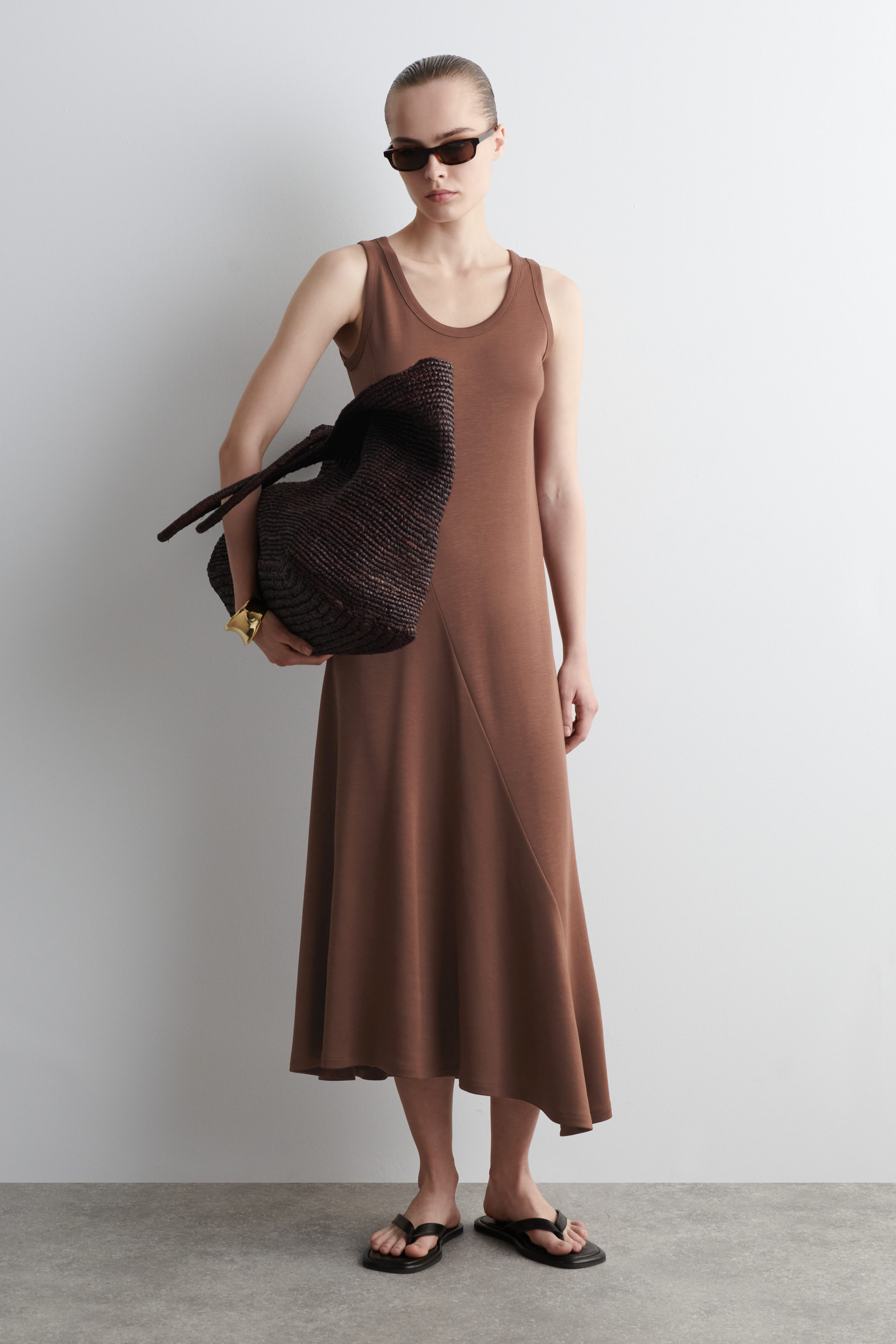 chinese dress ladies Austin Convertible Maxi Dress in brown| Mocha brown Oversized Maxi Dress |  Guest wedding dress