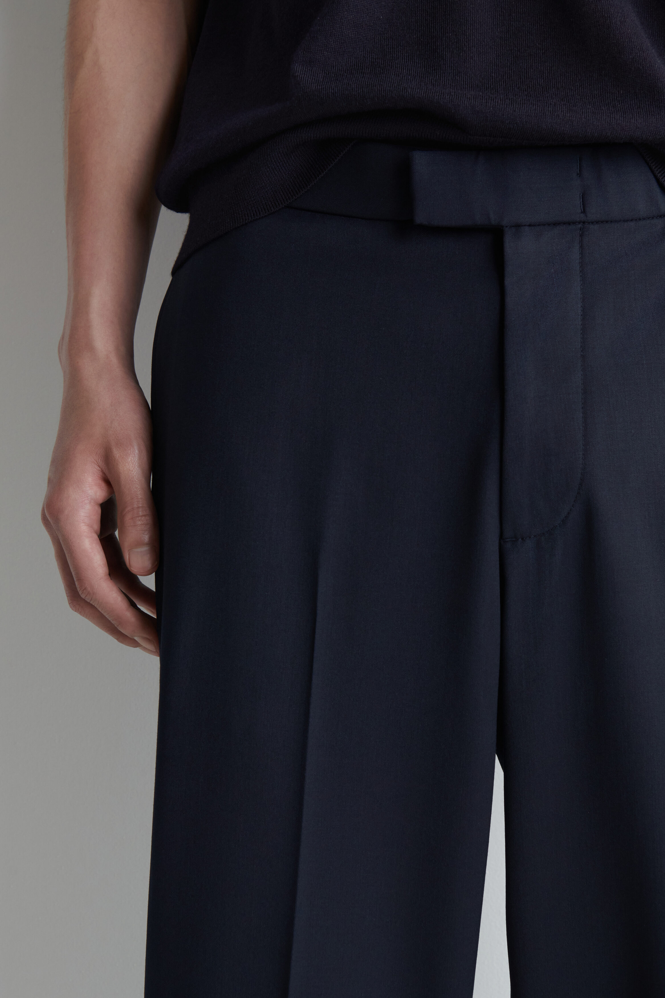 CREASE-RESISTANT REGULAR-FIT STRAIGHT-LEG PANTS - thumbnail 3