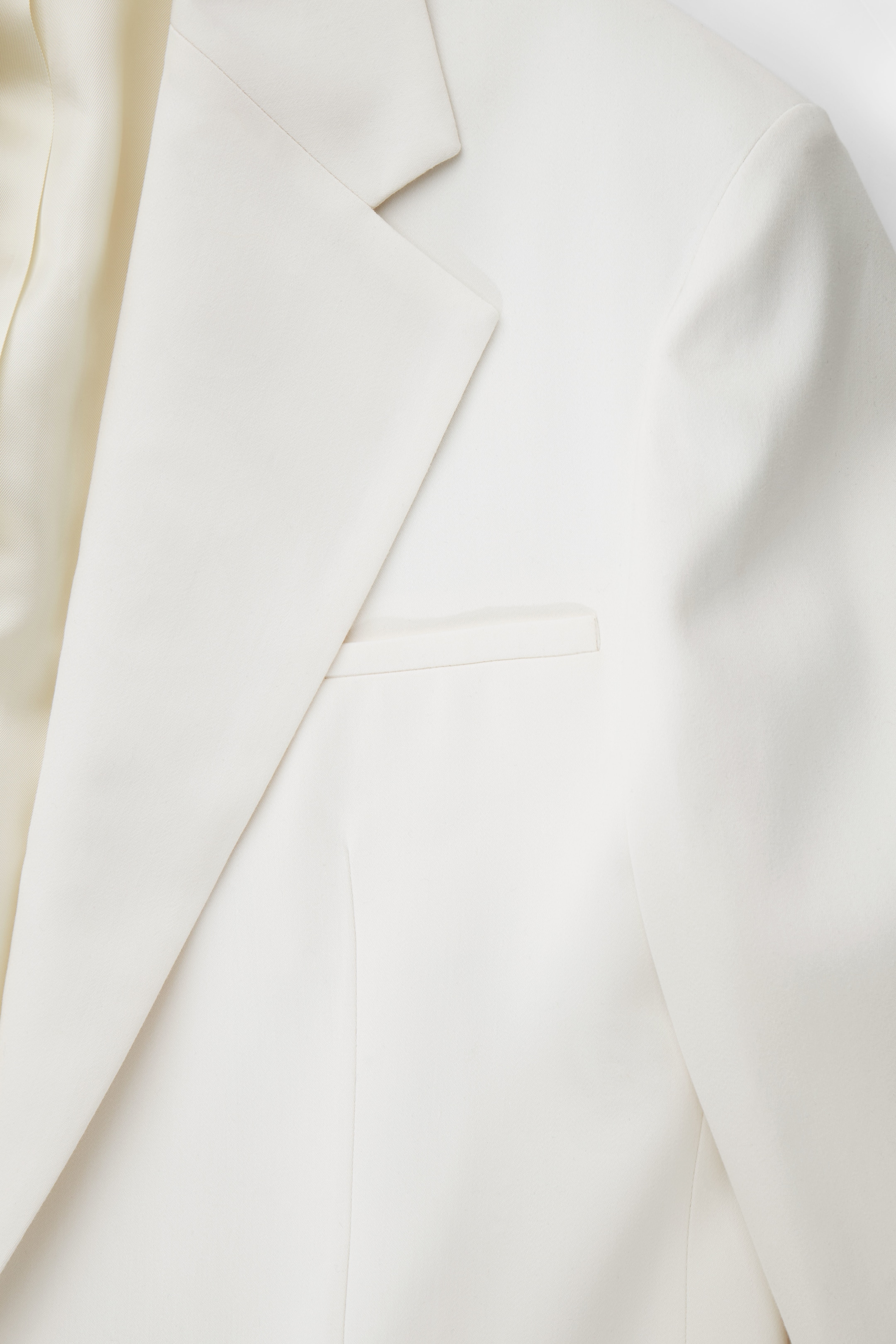 View larger image: OVERSIZED SINGLE-BREASTED BLAZER - OFF WHITE - Ladies | H&M GB 3