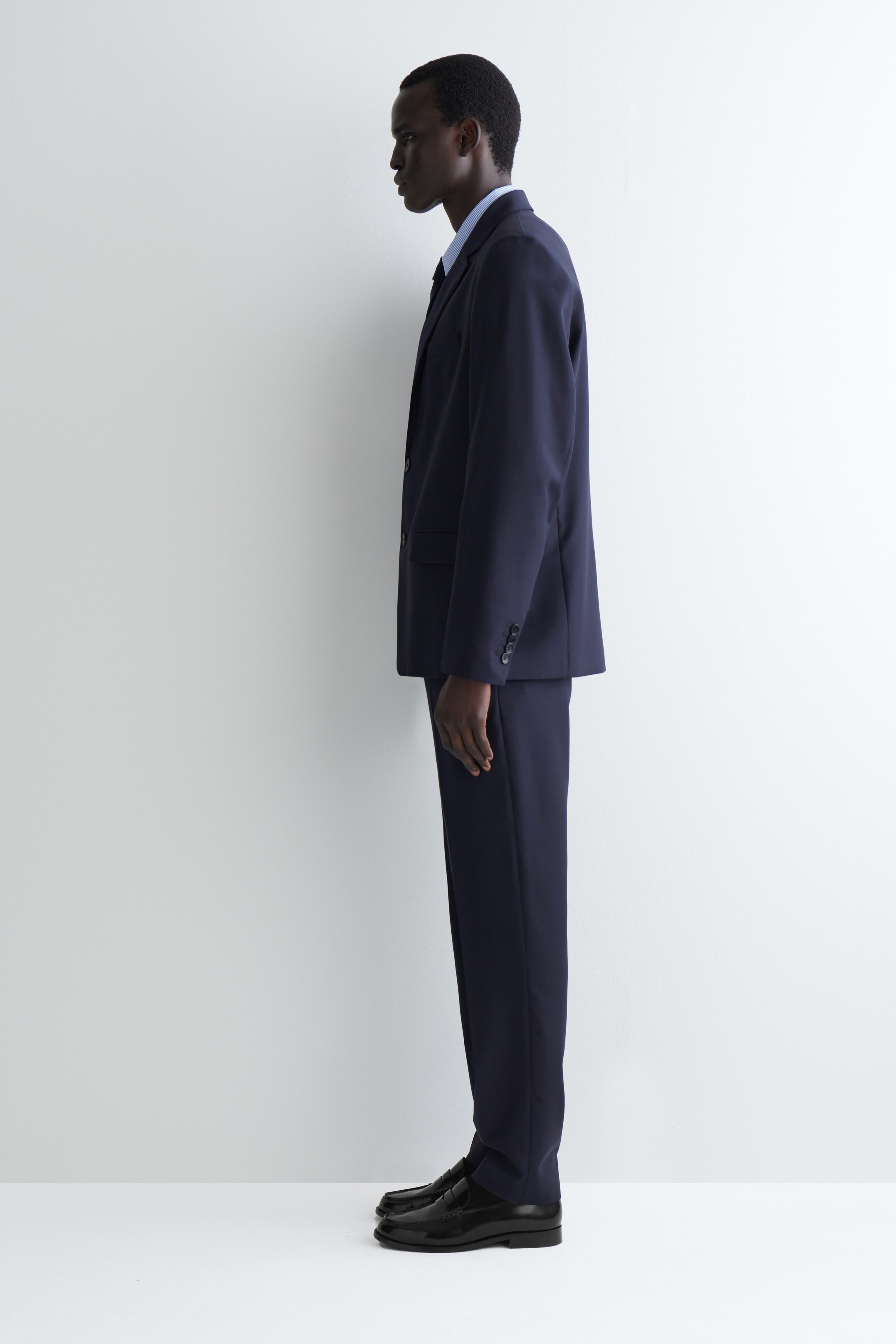 Grösseres Bild ansehen: EINREIHIGER WOLLBLAZER - NAVYBLAU - HERREN | H&M CH 3