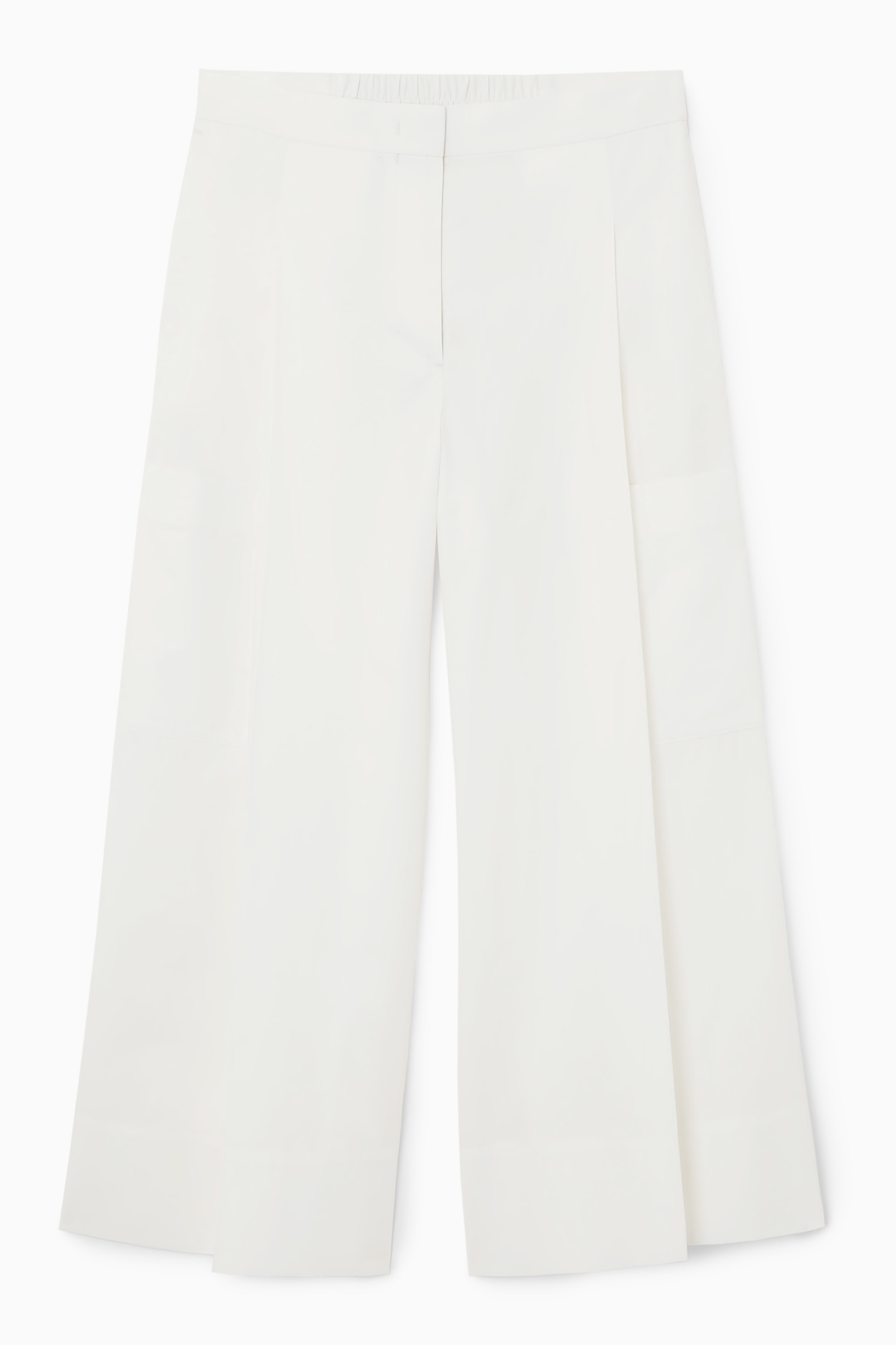 Ingrandisci l'immagine: ELASTICATED PLEATED CULOTTES - WHITE - DONNA | H&M CH 1