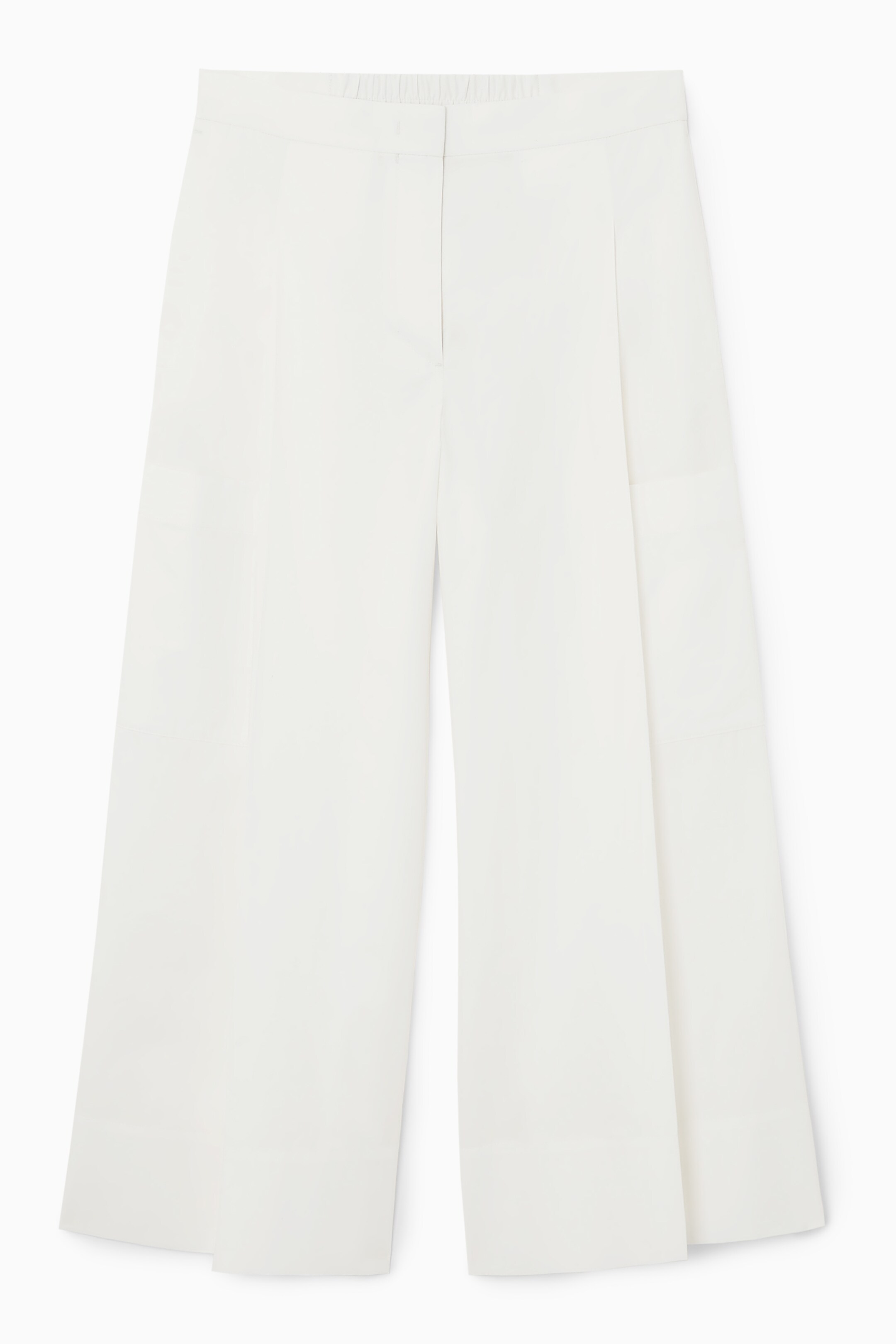 Ingrandisci l'immagine: ELASTICATED PLEATED CULOTTES - WHITE - DONNA | H&M CH 1
