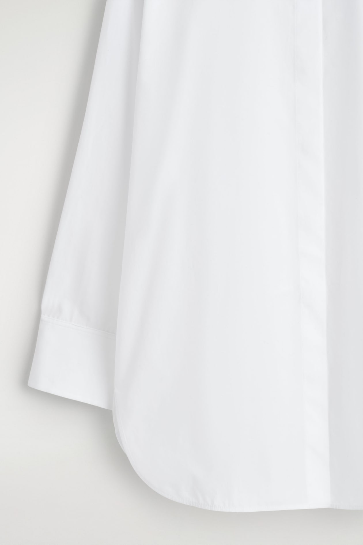 TAILORED COTTON SHIRT — WHITE