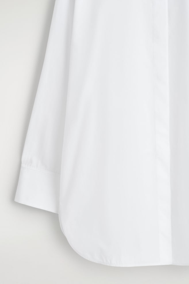 TAILORED COTTON SHIRT — WHITE