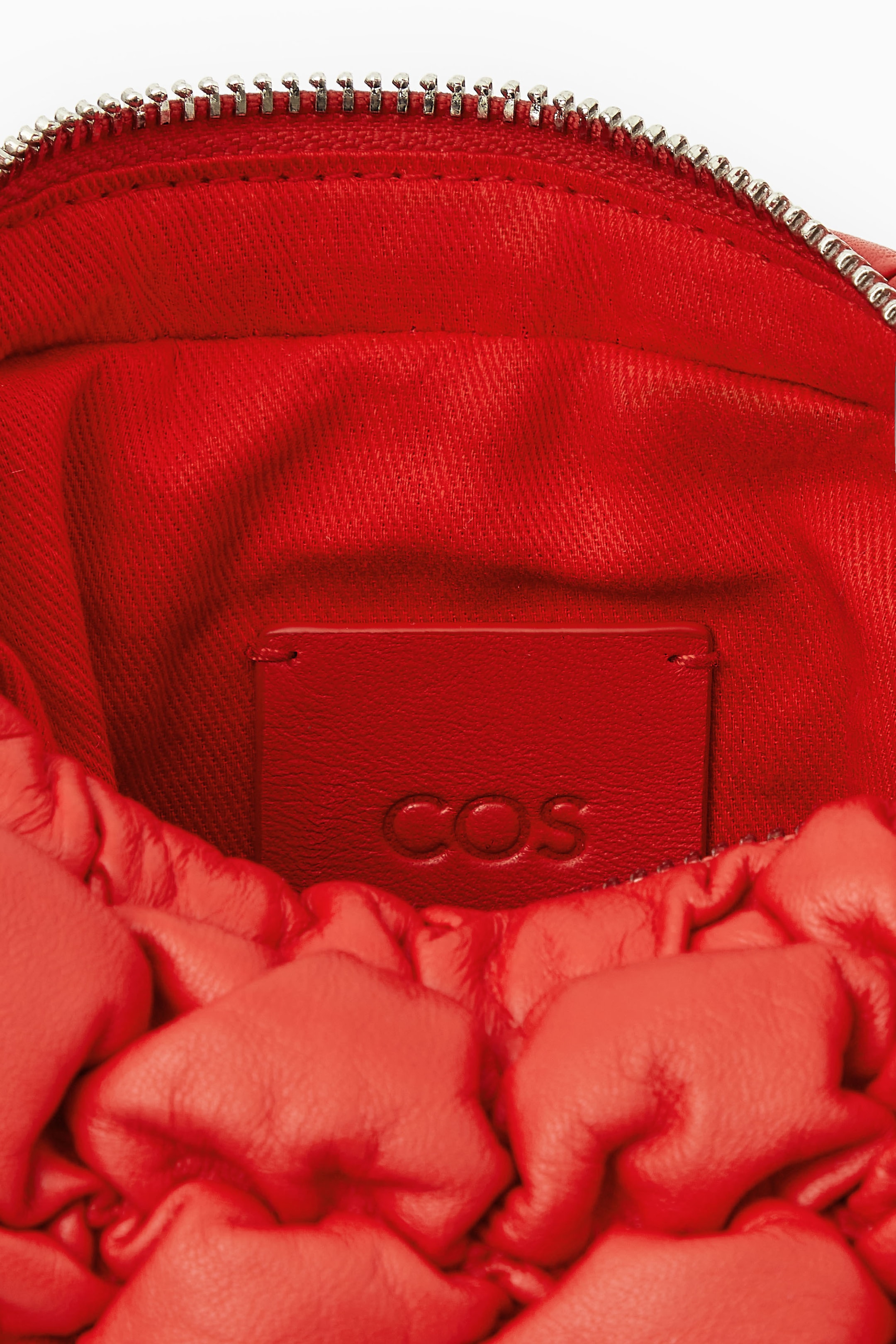 Grösseres Bild ansehen: GESTEPPTE MINI-TASCHE - LEDER - Rot - DAMEN | H&M CH 4