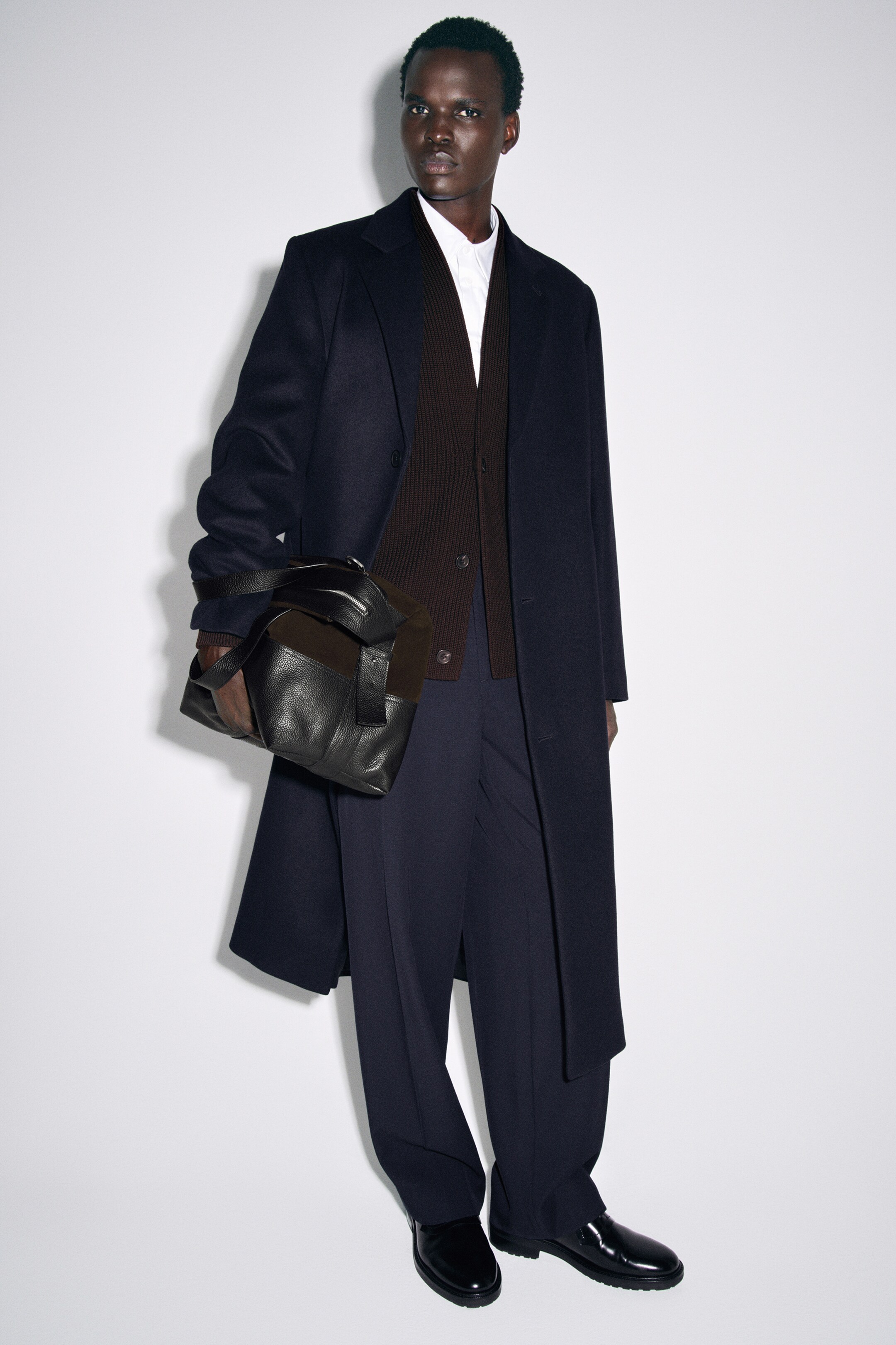 Größeres Bild anzeigen: LANGER EINREIHIGER WOLLMANTEL - NAVYBLAU - Men | H&M AT 6