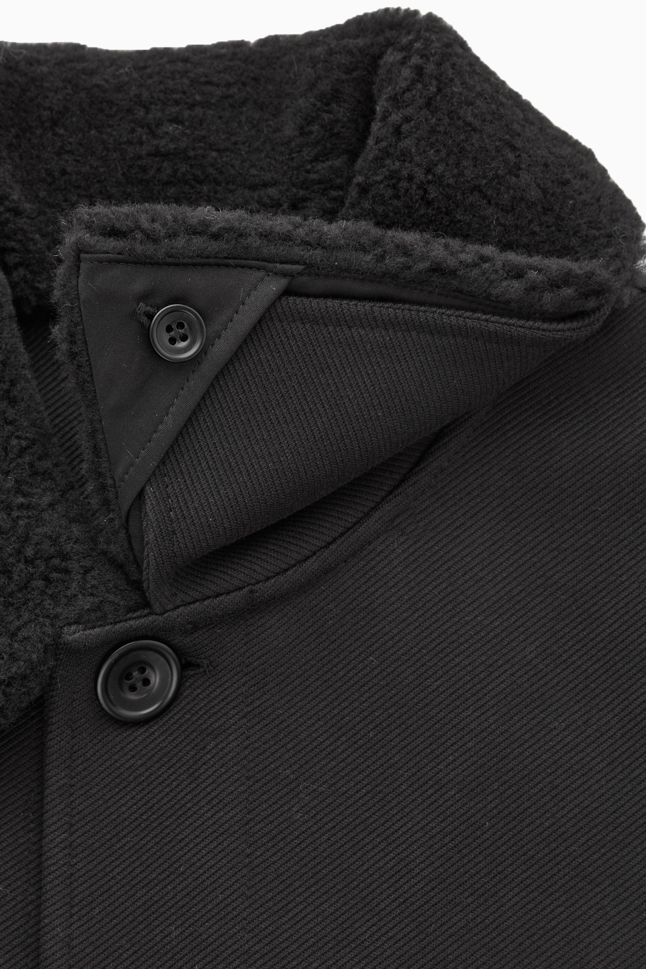 View larger image: DETACHABLE-COLLAR TWILL JACKET - BLACK - Men | H&M GB 2